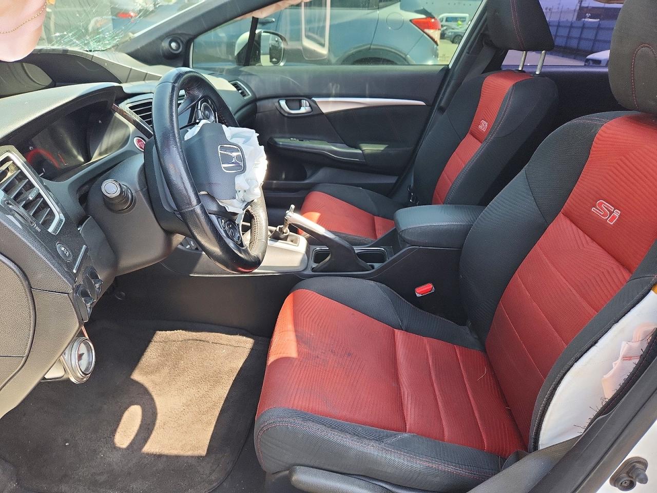 2015 Honda Civic Si White vin: 2HGFB6E59FH709477