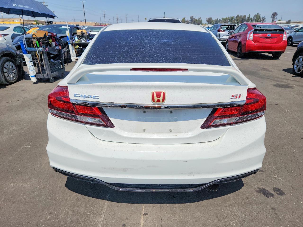 2015 Honda Civic Si White vin: 2HGFB6E59FH709477