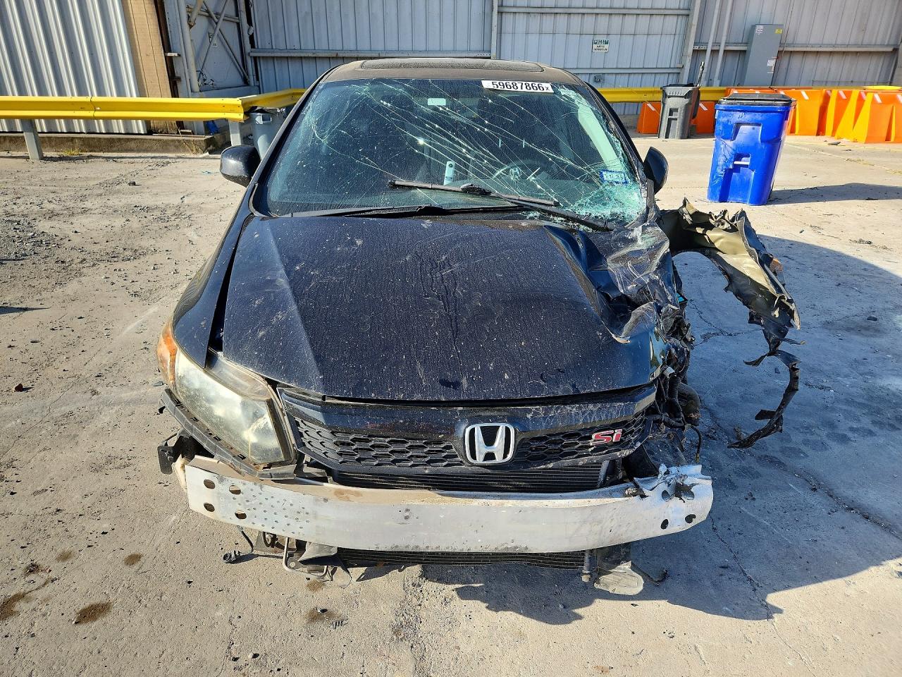 2012 Honda Civic Si Black vin: 2HGFB6E5XCH705627