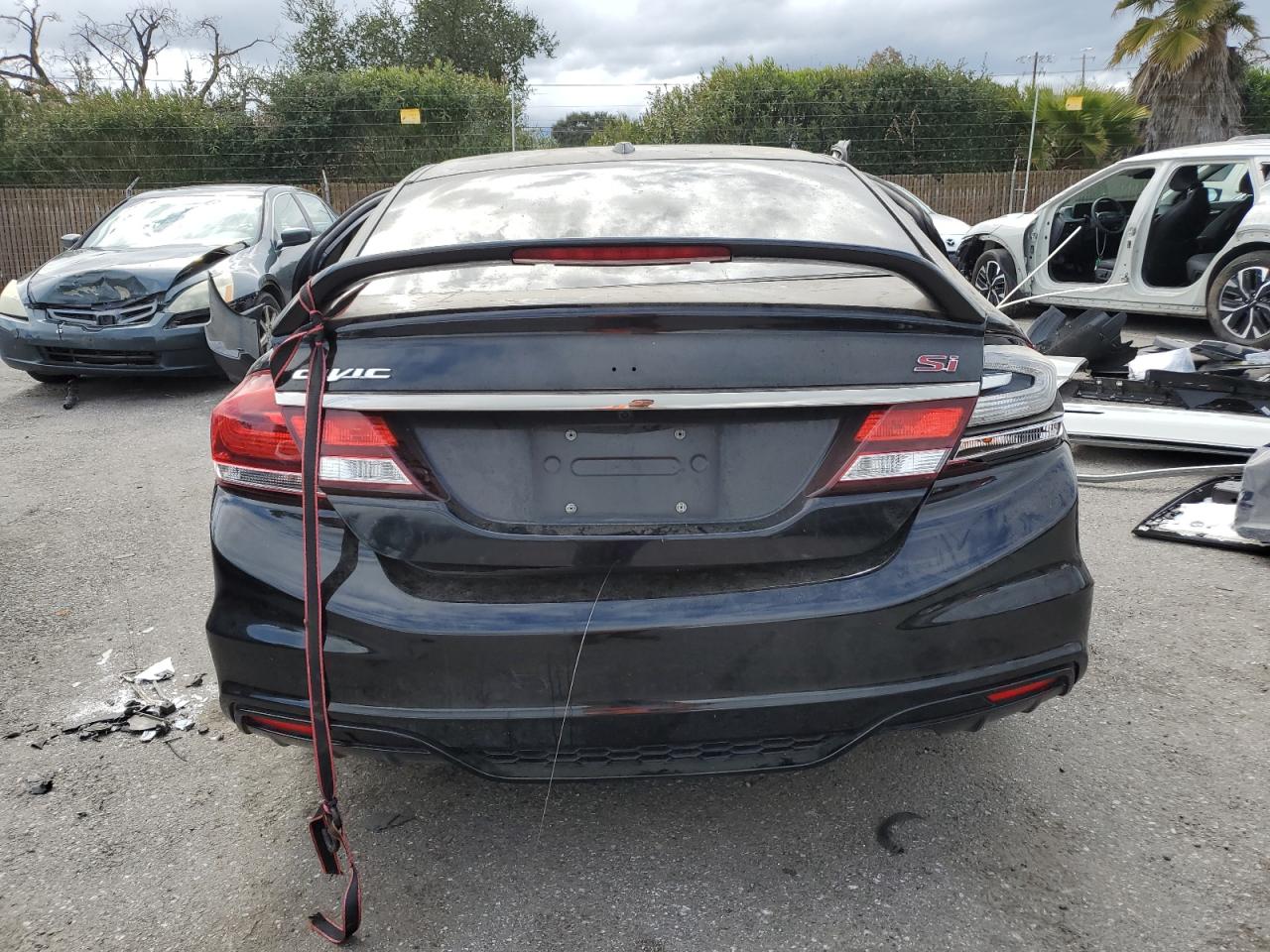 2013 Honda Civic Si Black vin: 2HGFB6E5XDH703409