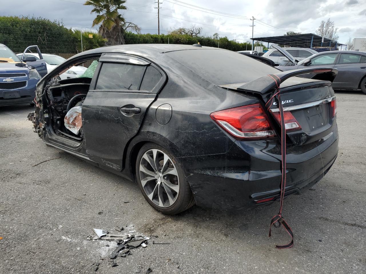 2013 Honda Civic Si Black vin: 2HGFB6E5XDH703409