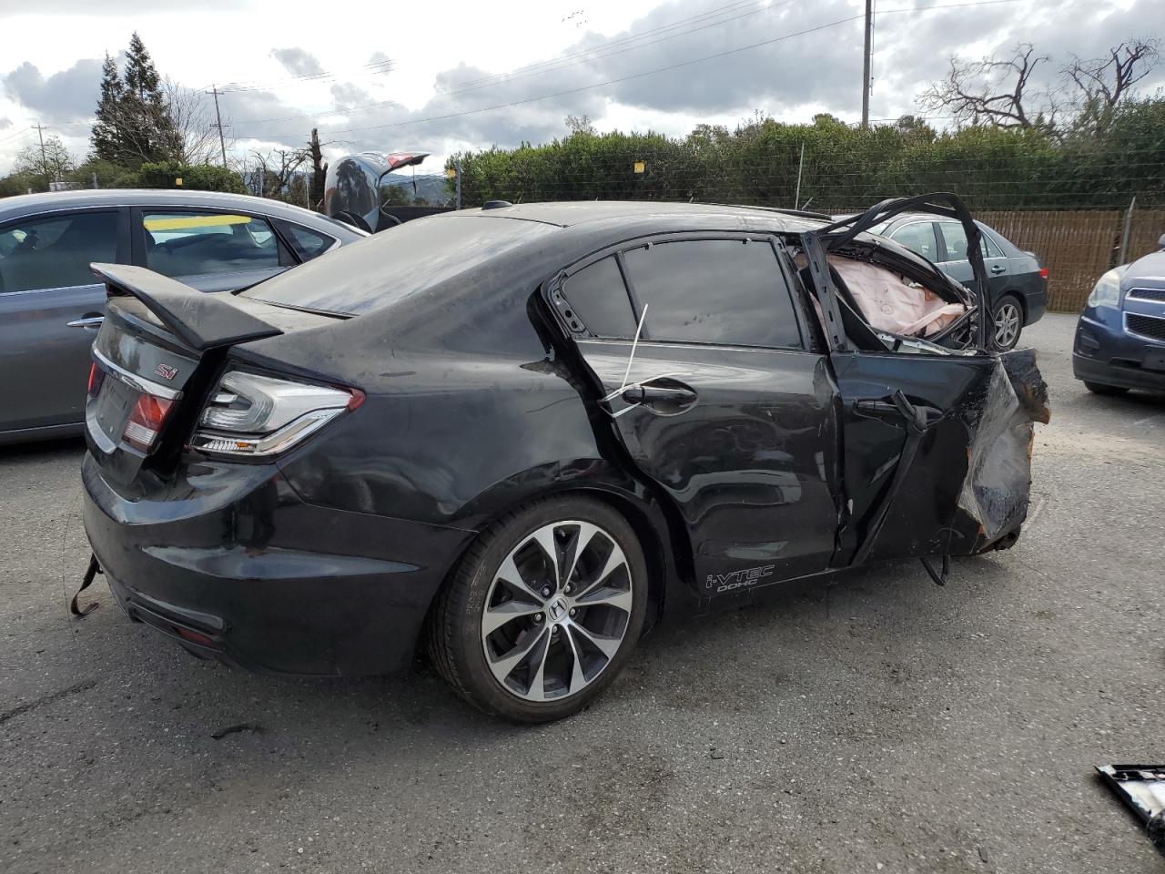 2013 Honda Civic Si Black vin: 2HGFB6E5XDH703409