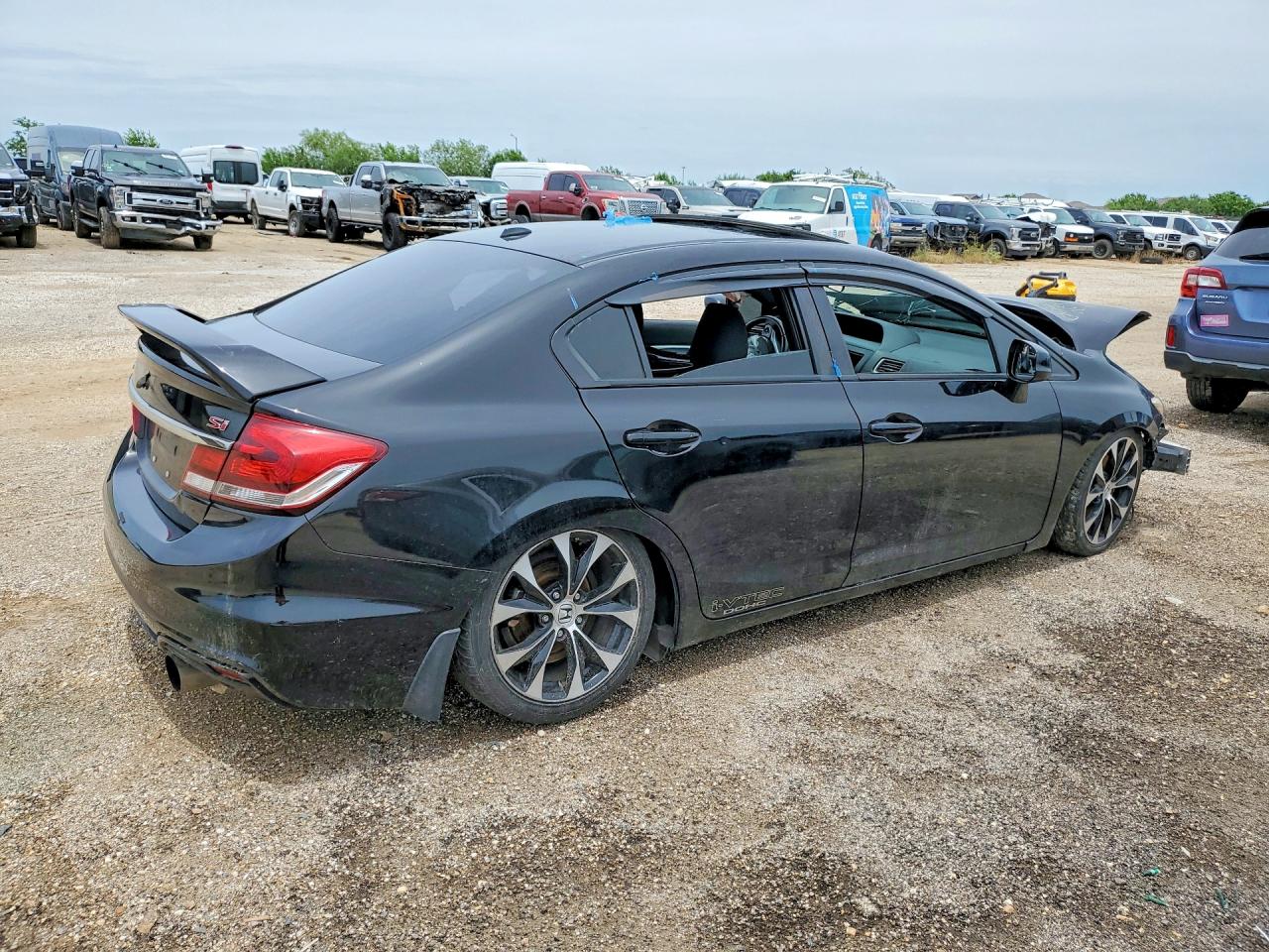 2013 Honda Civic Si Black vin: 2HGFB6E5XDH707508