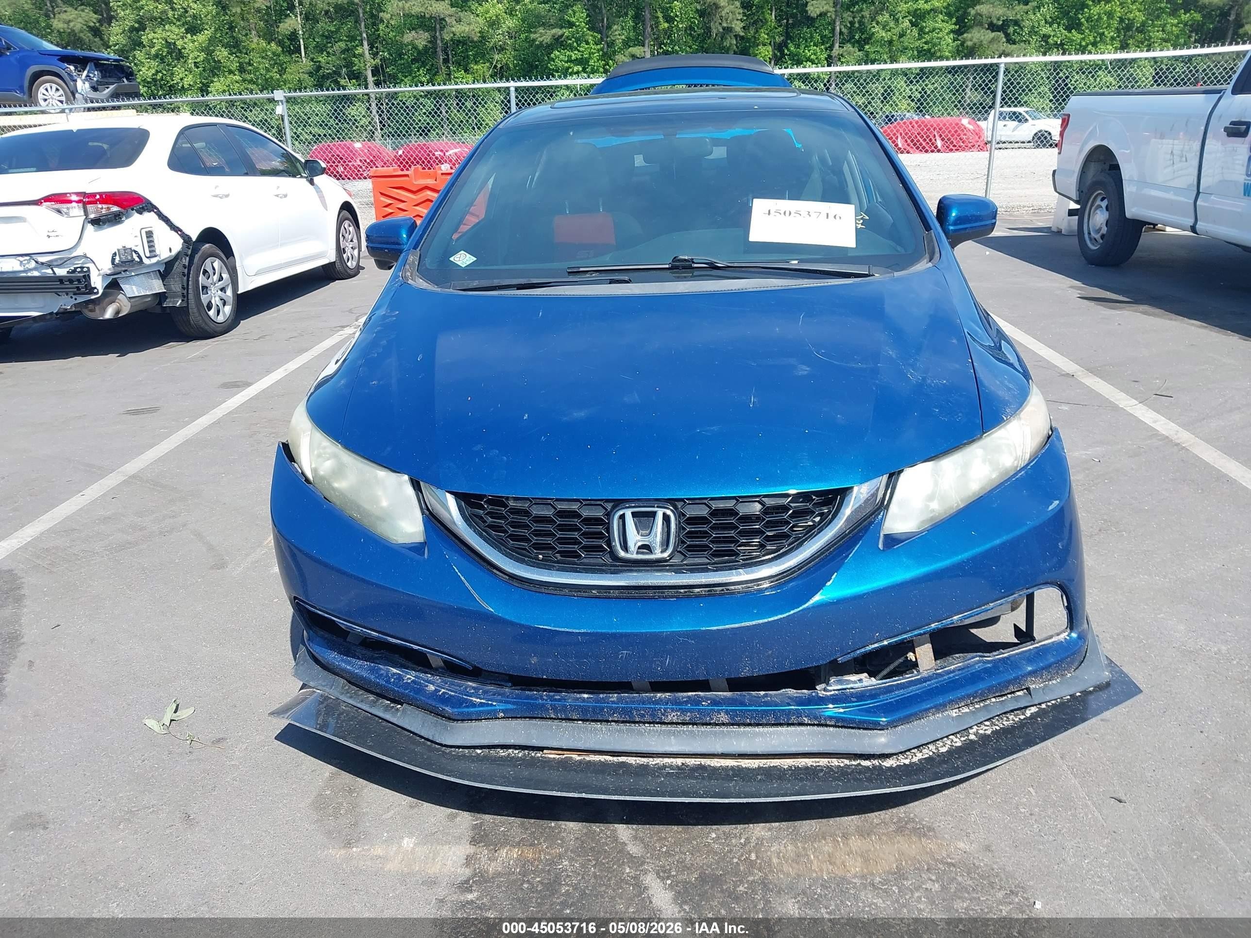 2015 Honda Civic Si Blue vin: 2HGFB6E5XFH700089