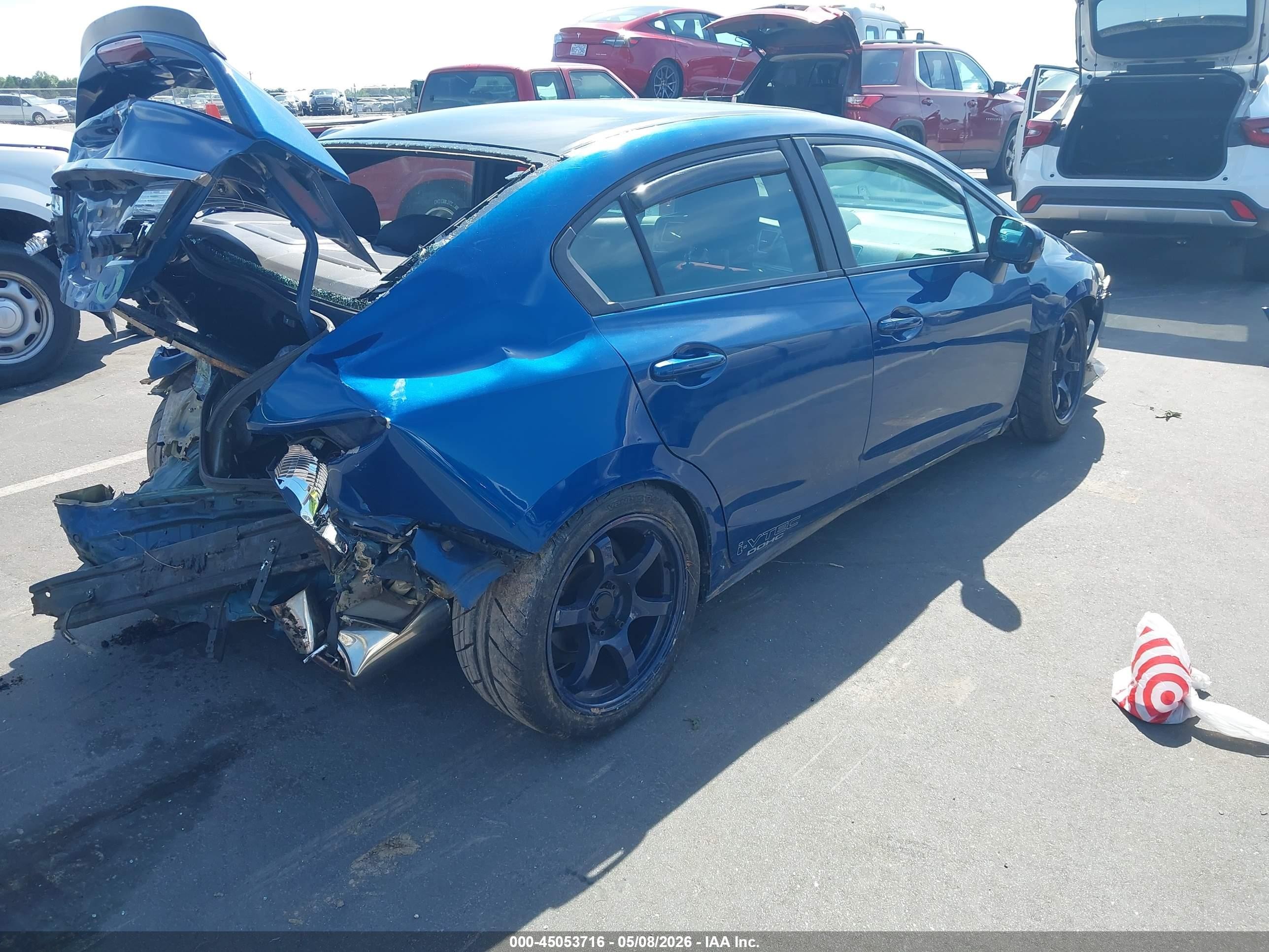 2015 Honda Civic Si Blue vin: 2HGFB6E5XFH700089