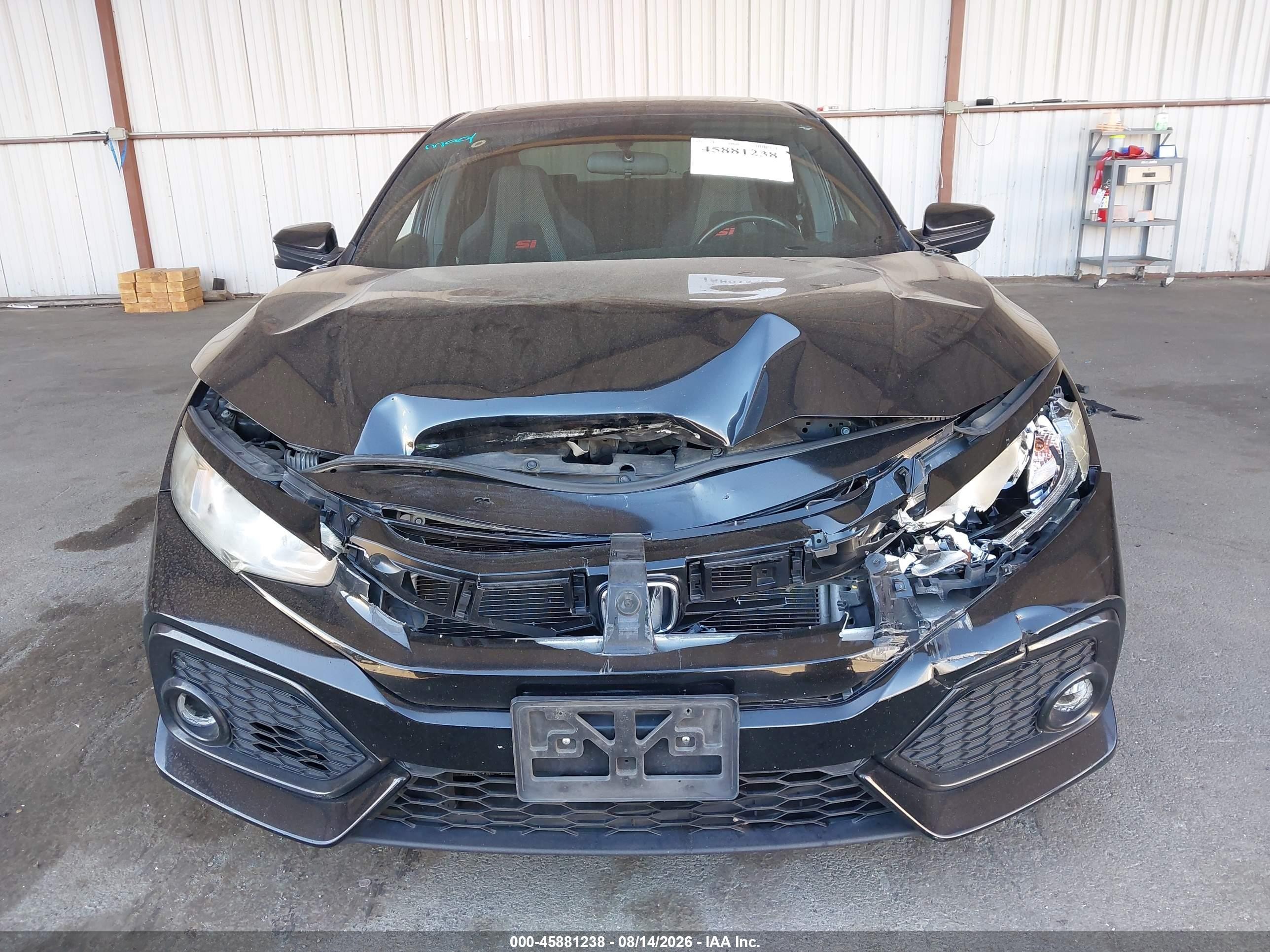 2018 Honda Civic Si Black vin: 2HGFC1E52JH706025
