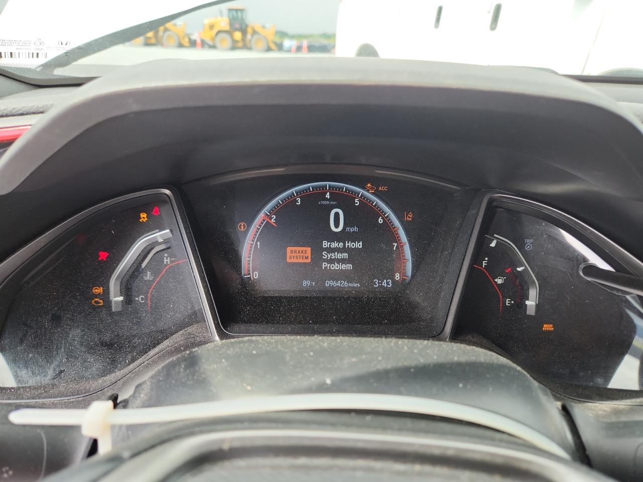 2020 Honda Civic Si Silver vin: 2HGFC1E54LH706515 Damage: Warning Light - Engine, On, Unacceptable