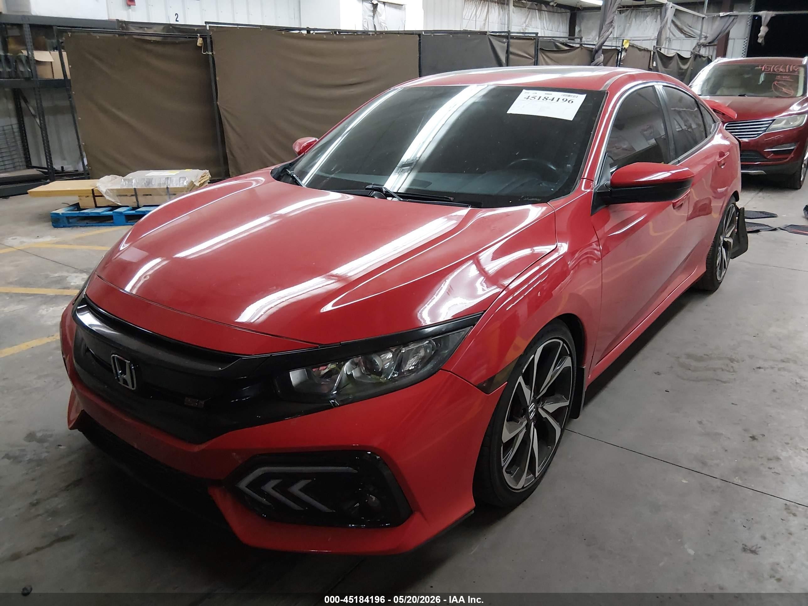 2018 Honda Civic Si Red vin: 2HGFC1E55JH709517