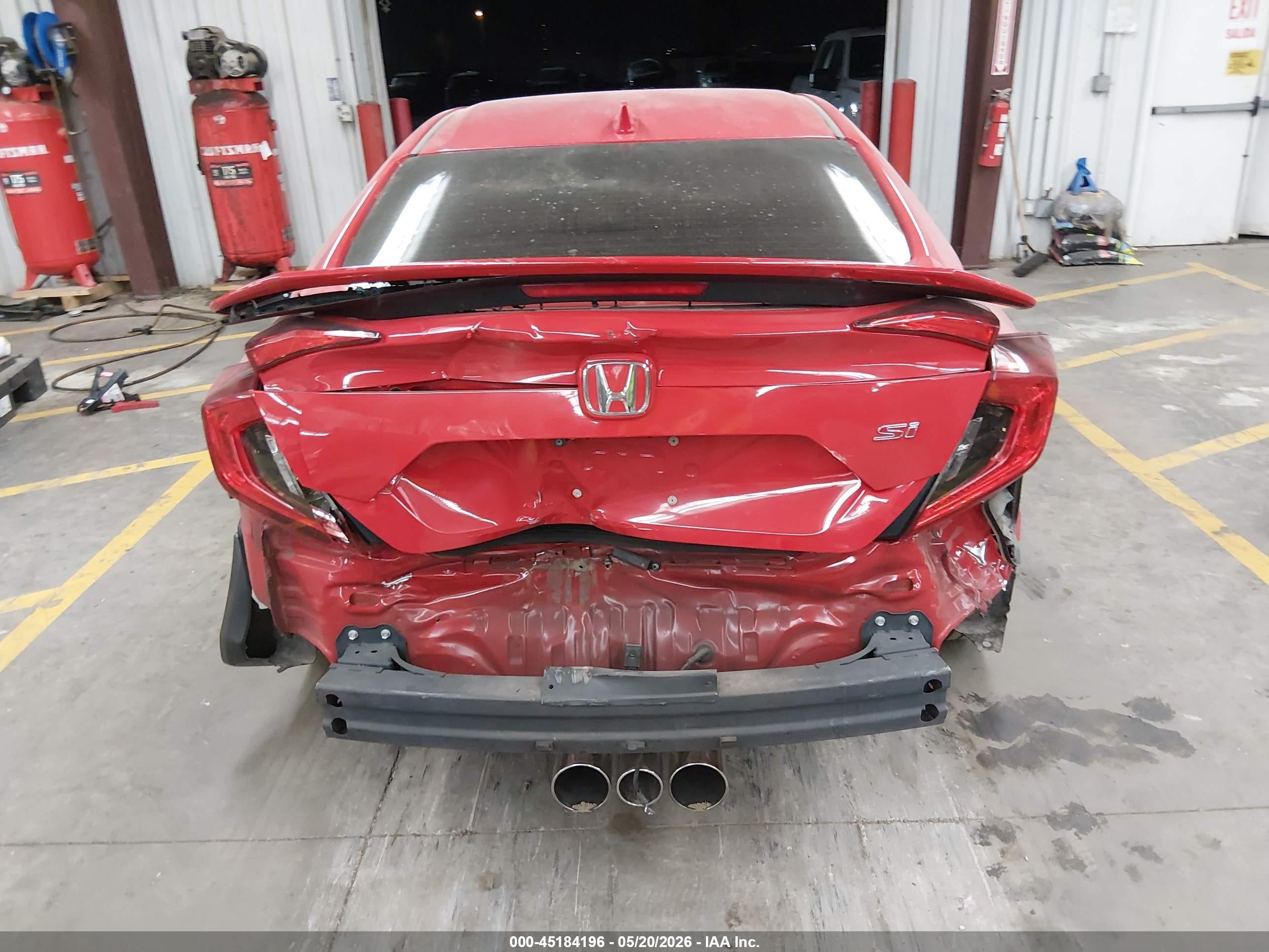 2018 Honda Civic Si Red vin: 2HGFC1E55JH709517