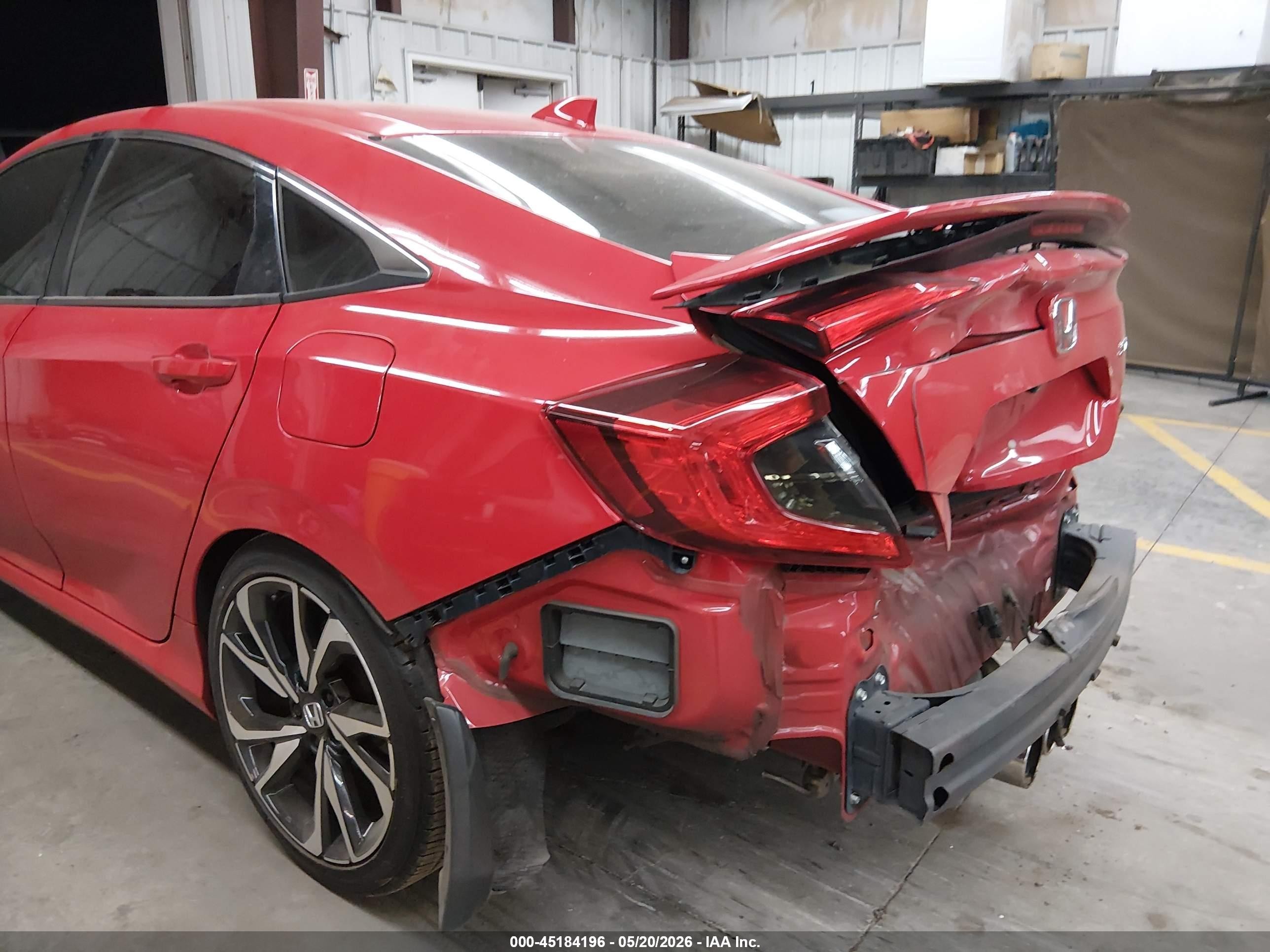 2018 Honda Civic Si Red vin: 2HGFC1E55JH709517