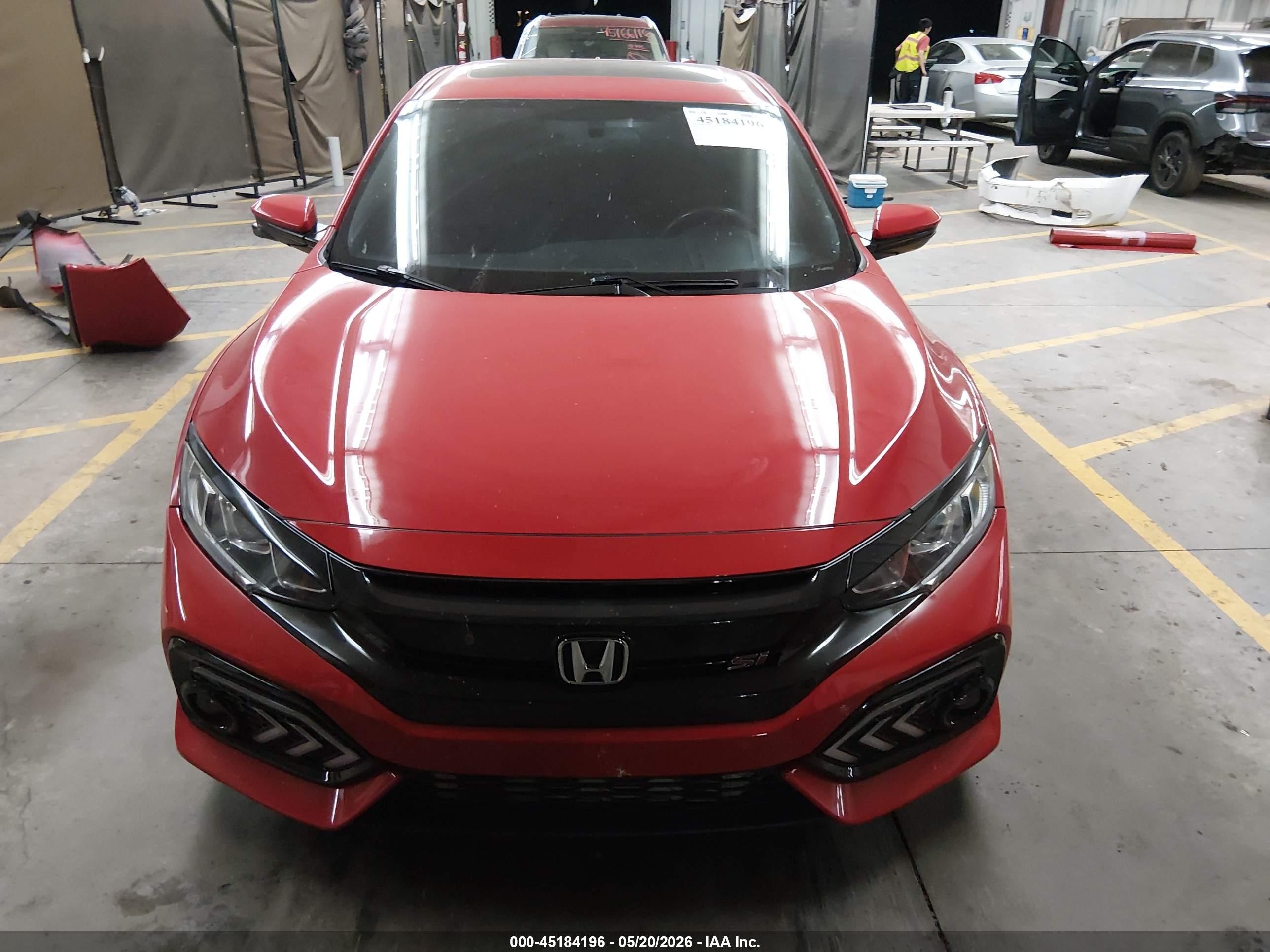 2018 Honda Civic Si Red vin: 2HGFC1E55JH709517