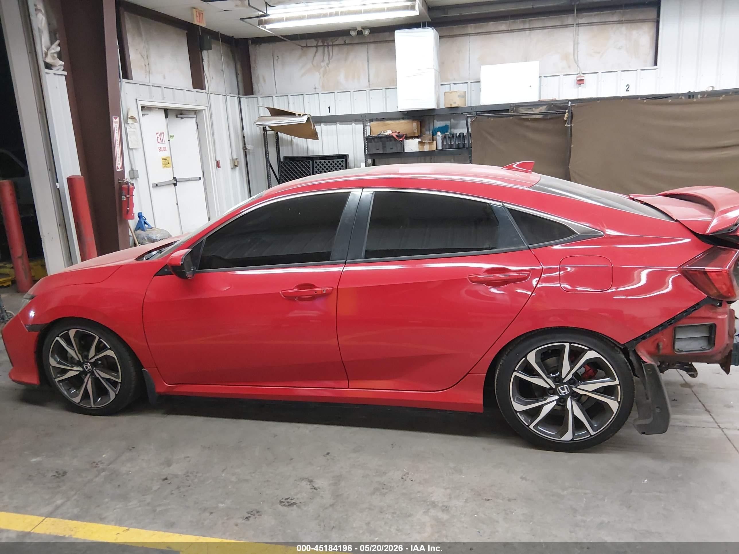 2018 Honda Civic Si Red vin: 2HGFC1E55JH709517