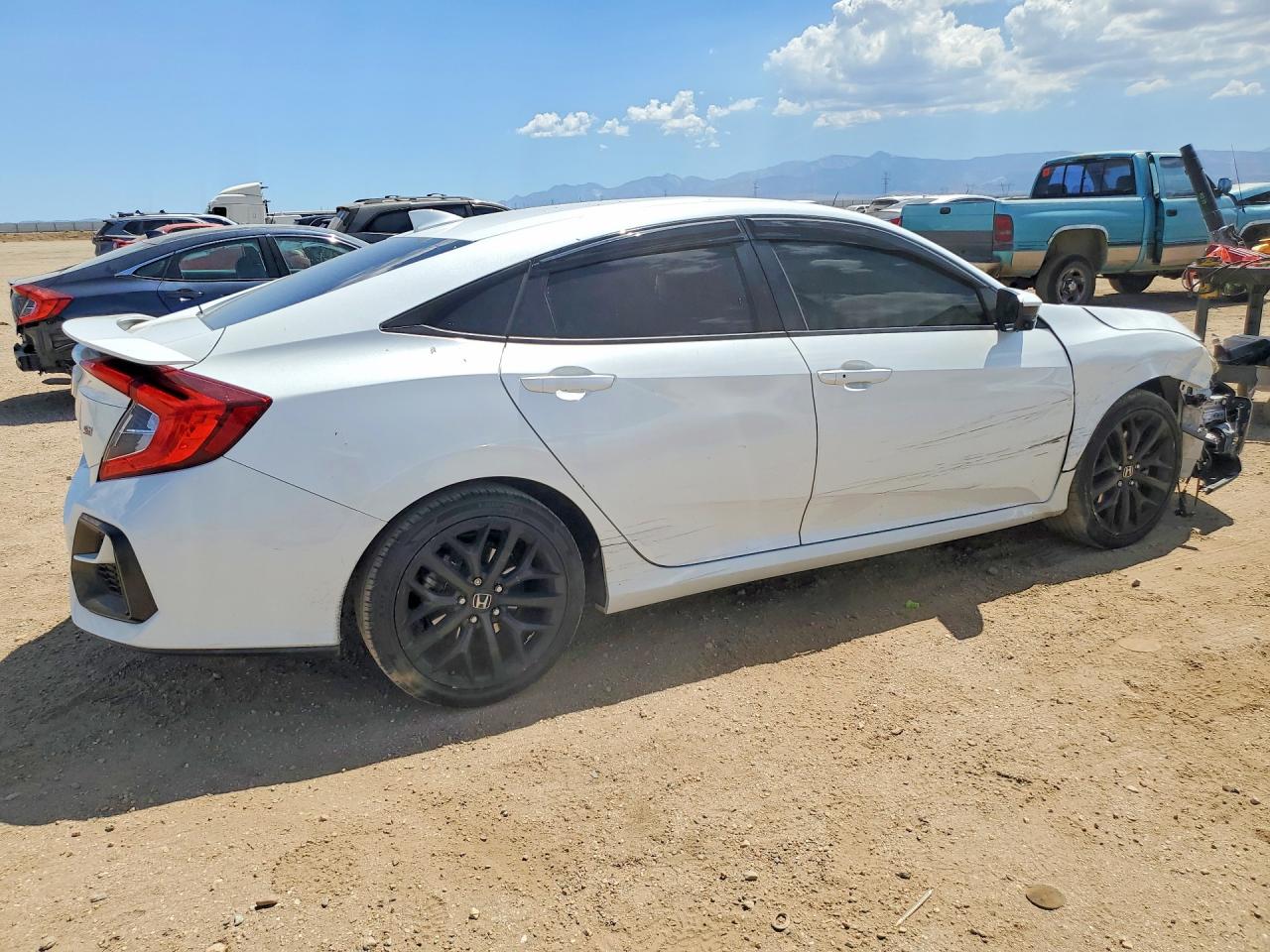 2020 Honda Civic Si White vin: 2HGFC1E55LH707172