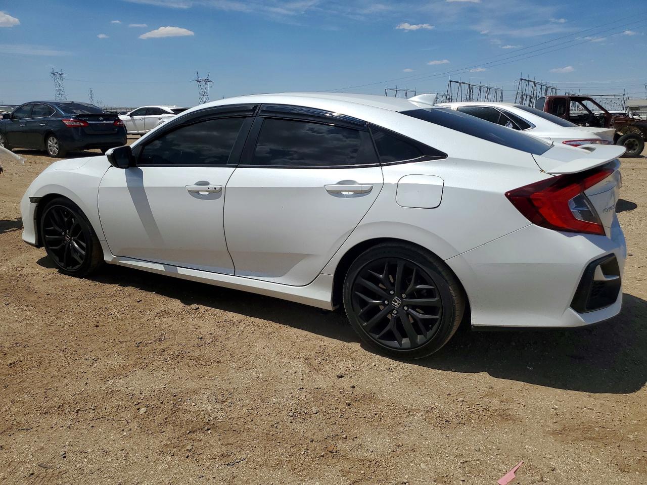2020 Honda Civic Si White vin: 2HGFC1E55LH707172
