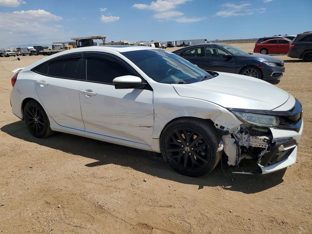 2020 Honda Civic Si White vin: 2HGFC1E55LH707172