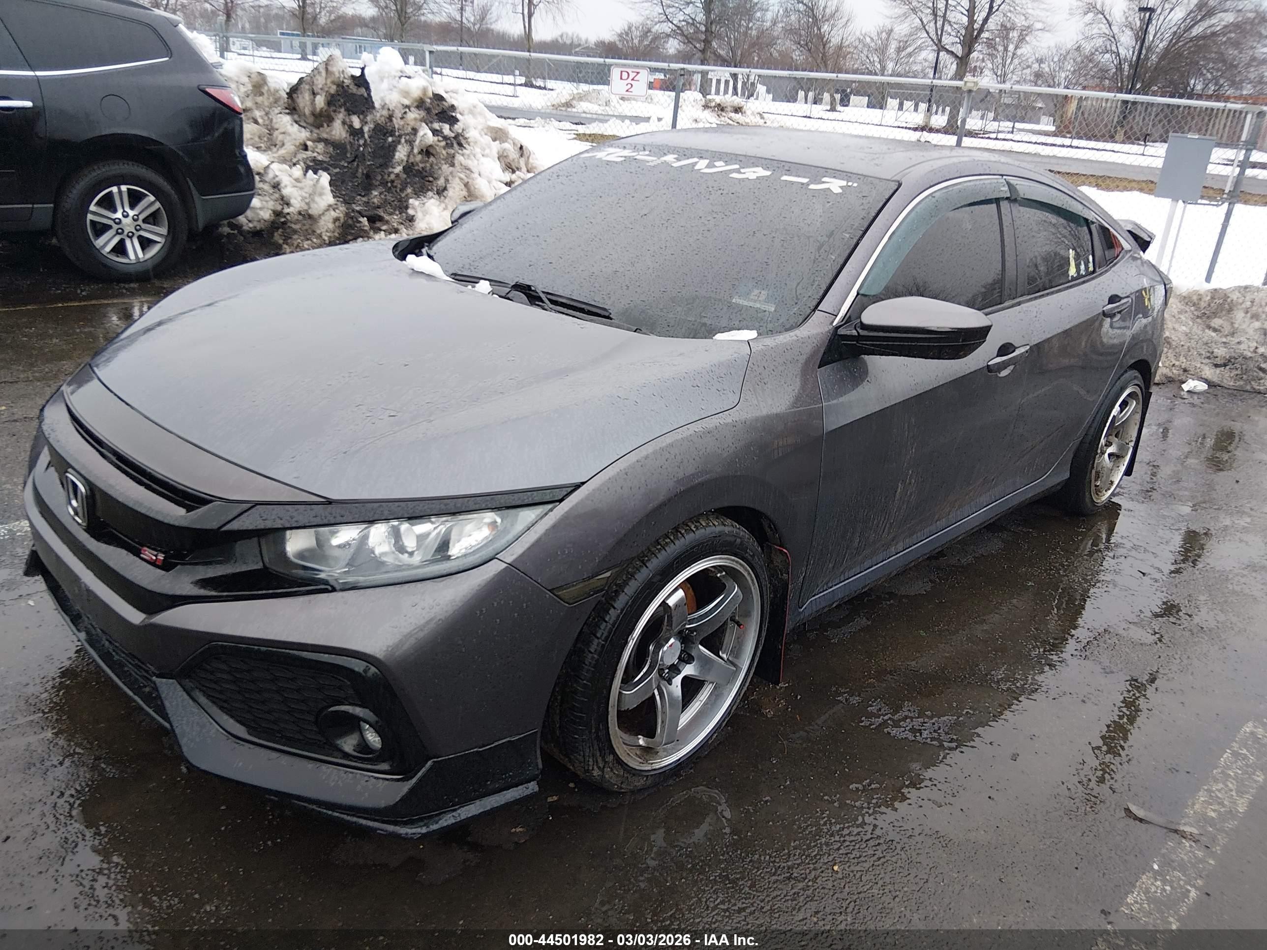 2018 Honda Civic Si Серый vin: 2HGFC1E58JH701363