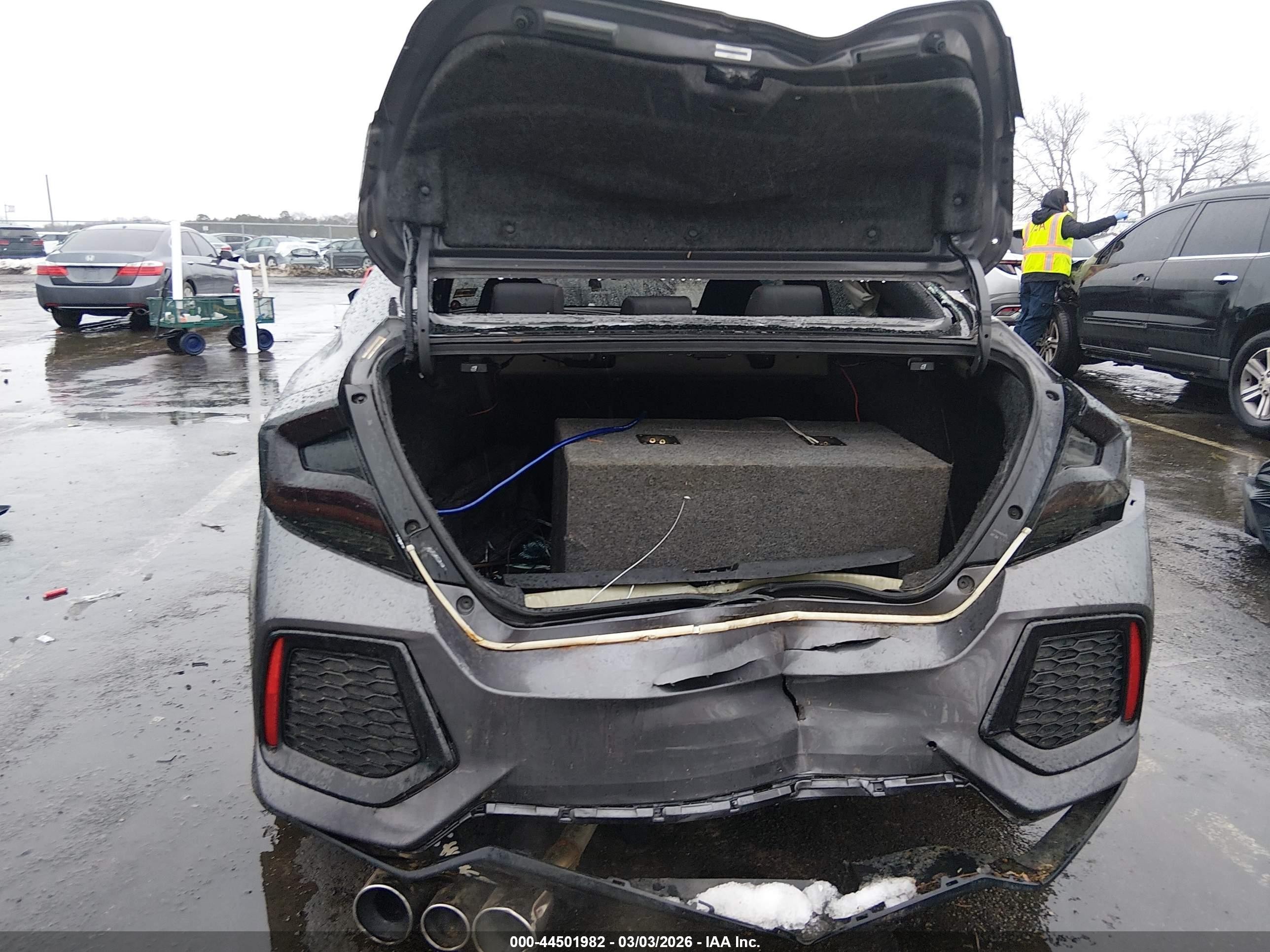 2018 Honda Civic Si Серый vin: 2HGFC1E58JH701363