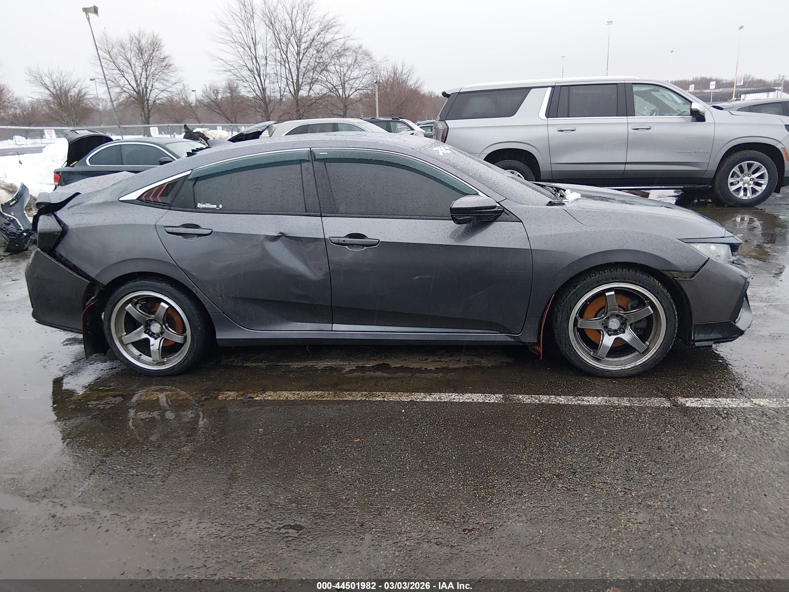 2018 Honda Civic Si Серый vin: 2HGFC1E58JH701363