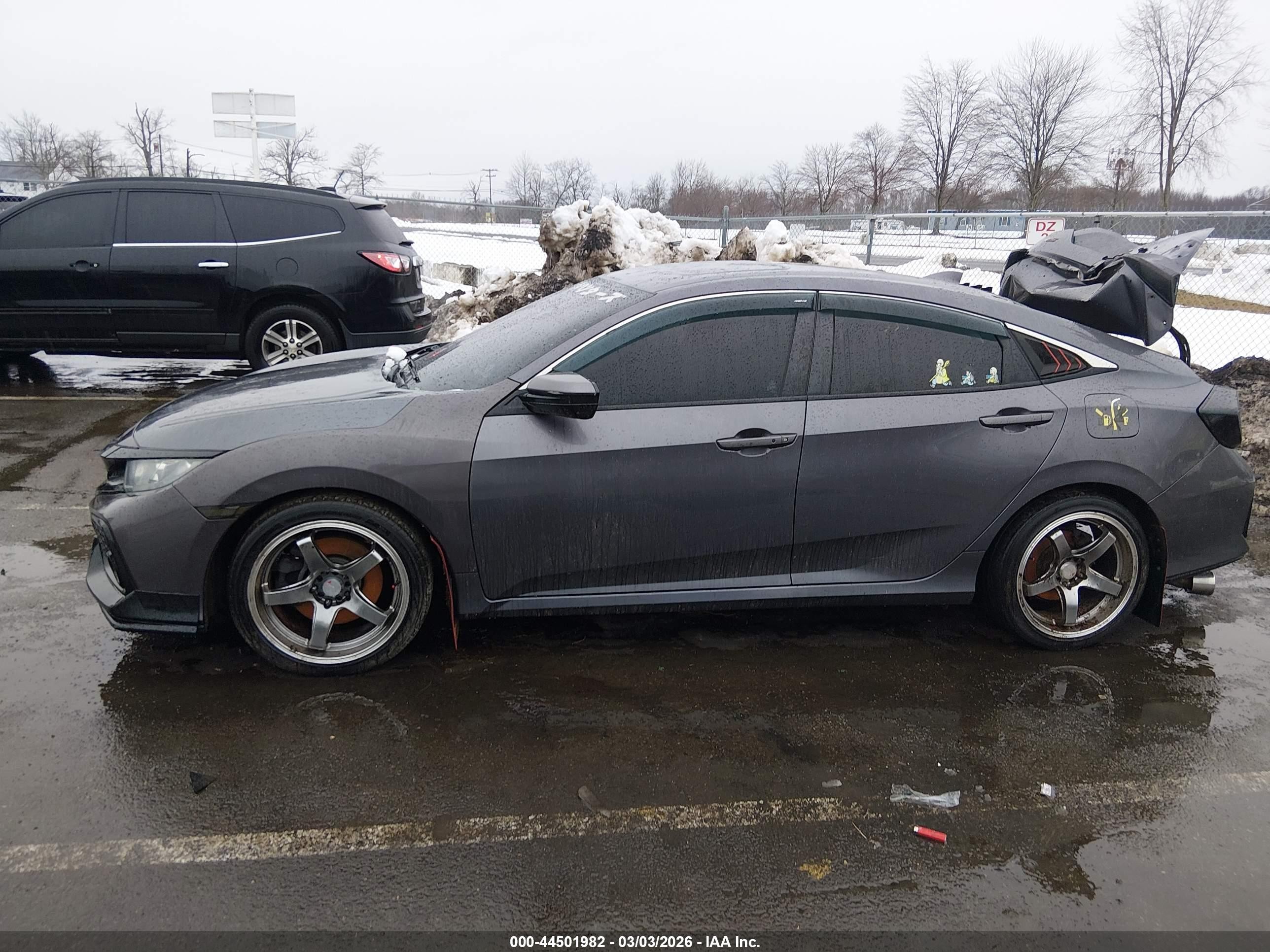 2018 Honda Civic Si Серый vin: 2HGFC1E58JH701363