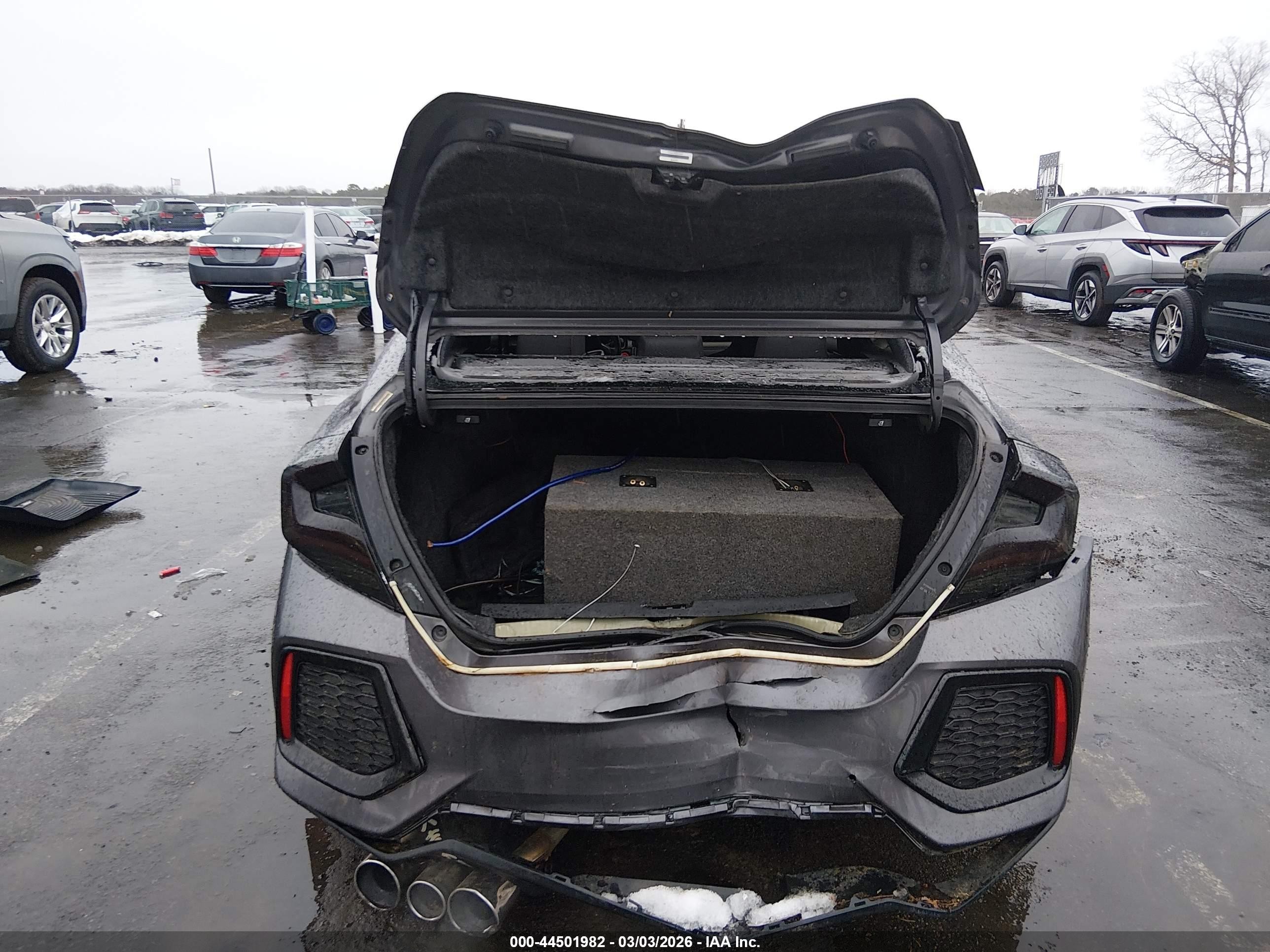 2018 Honda Civic Si Серый vin: 2HGFC1E58JH701363