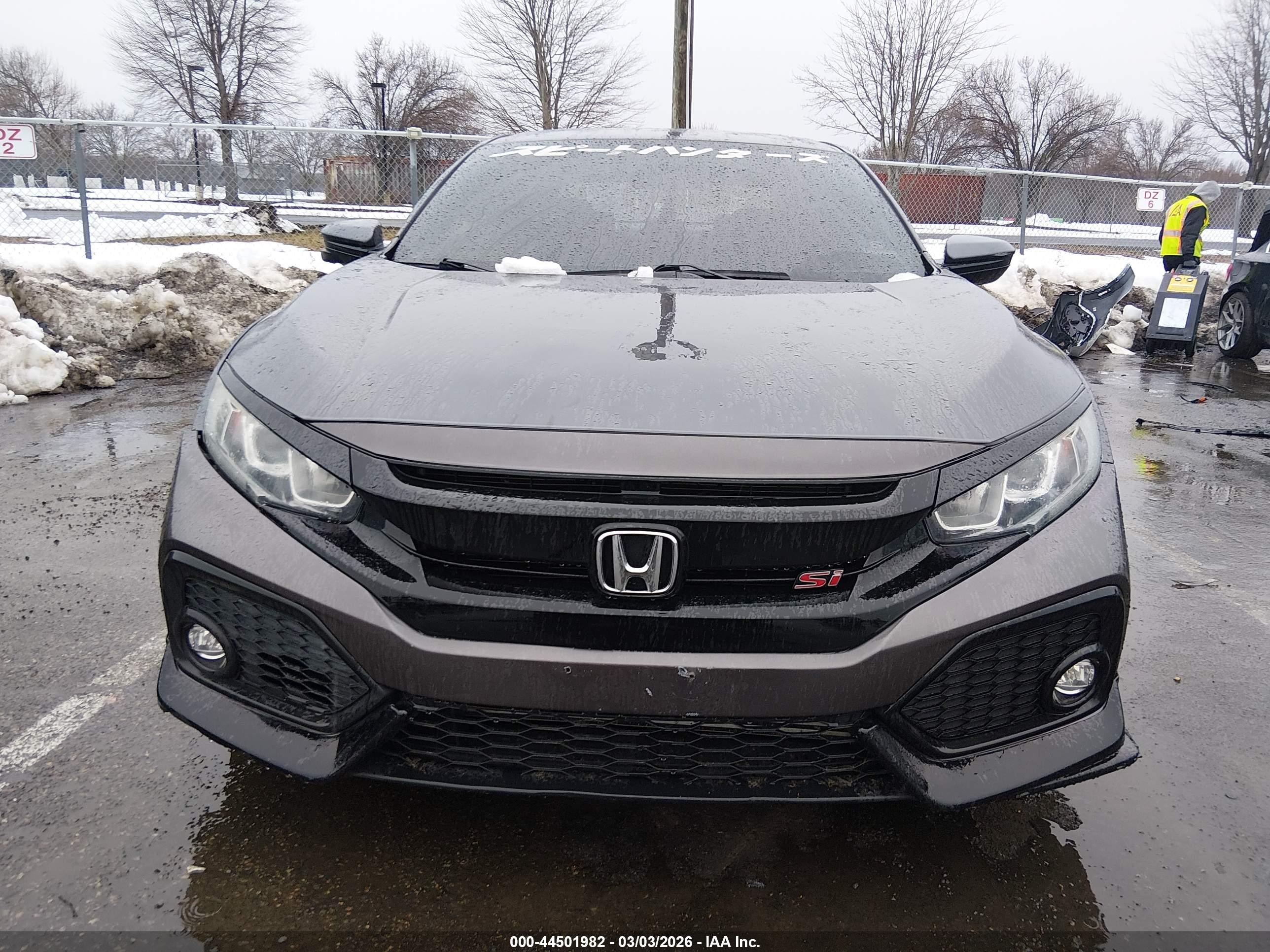 2018 Honda Civic Si Серый vin: 2HGFC1E58JH701363