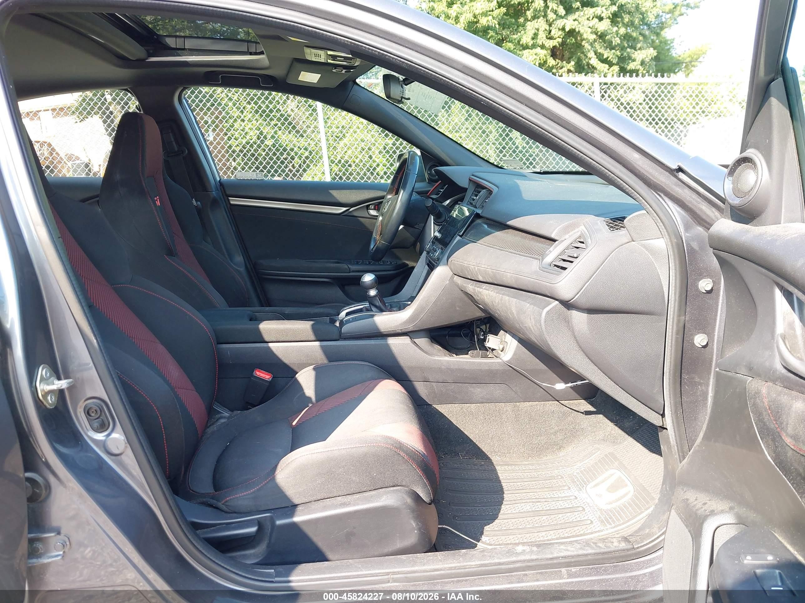 2020 Honda Civic Si Sedan Gray vin: 2HGFC1E59LH700998