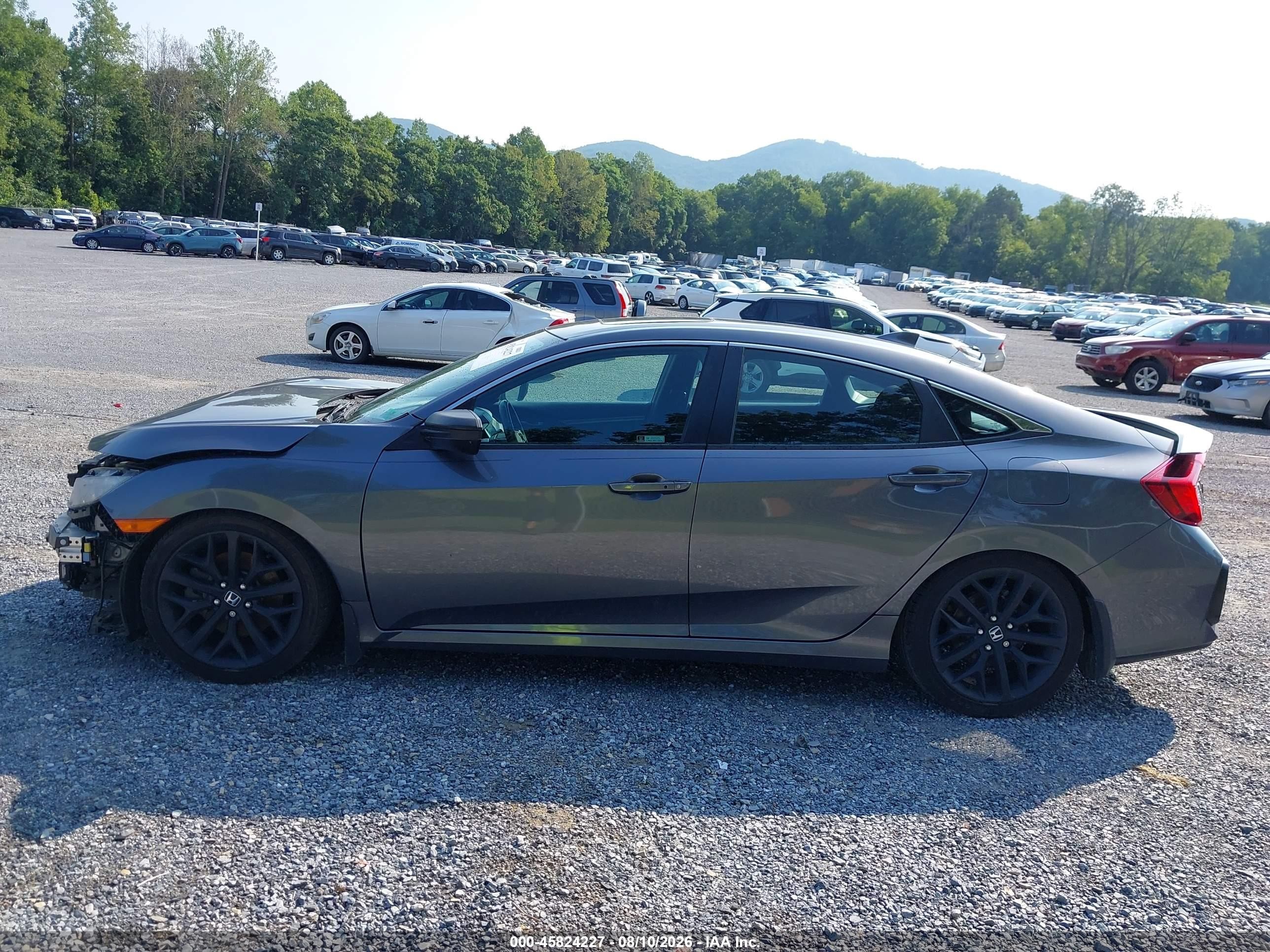 2020 Honda Civic Si Sedan Gray vin: 2HGFC1E59LH700998