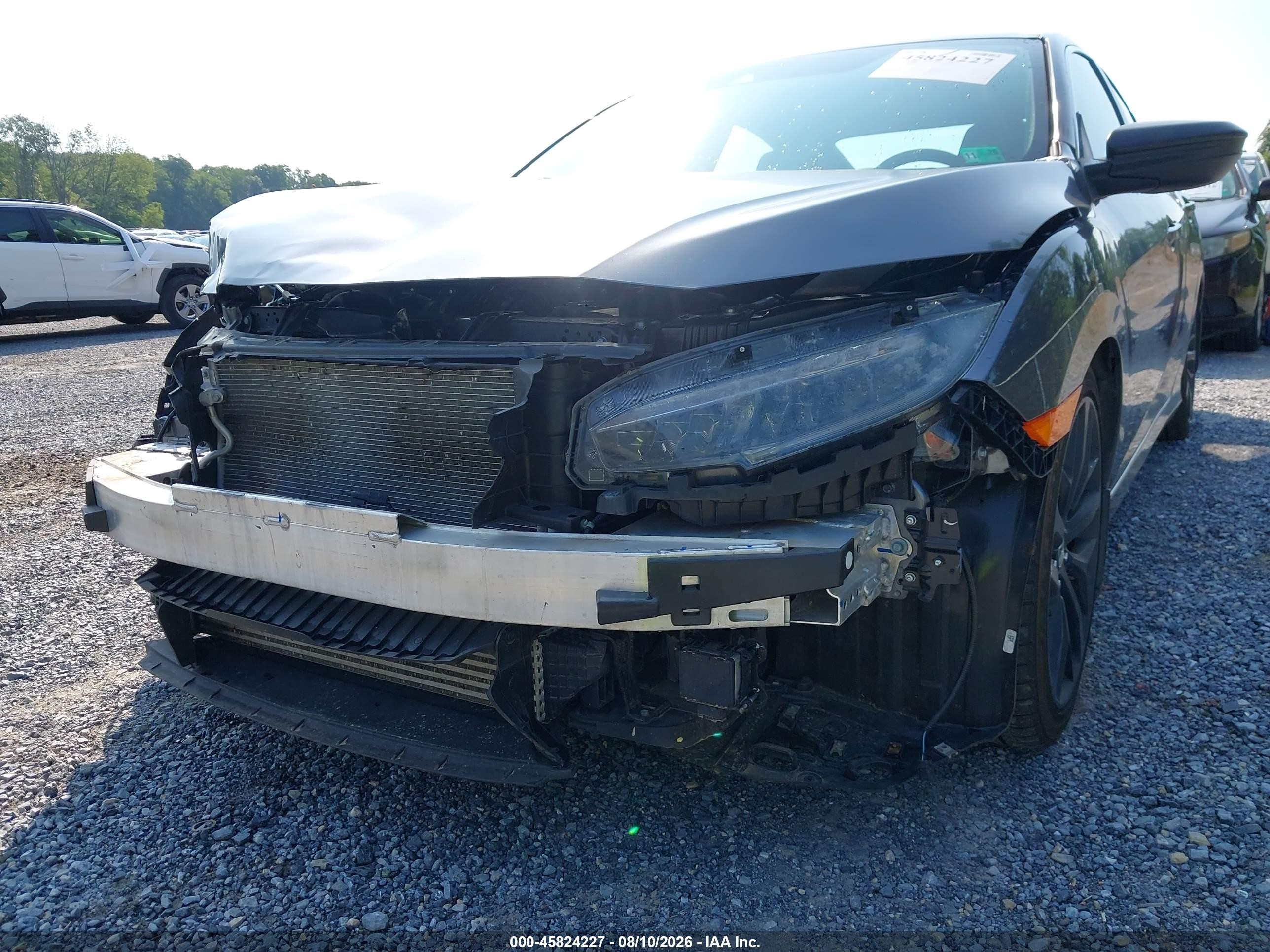 2020 Honda Civic Si Sedan Gray vin: 2HGFC1E59LH700998