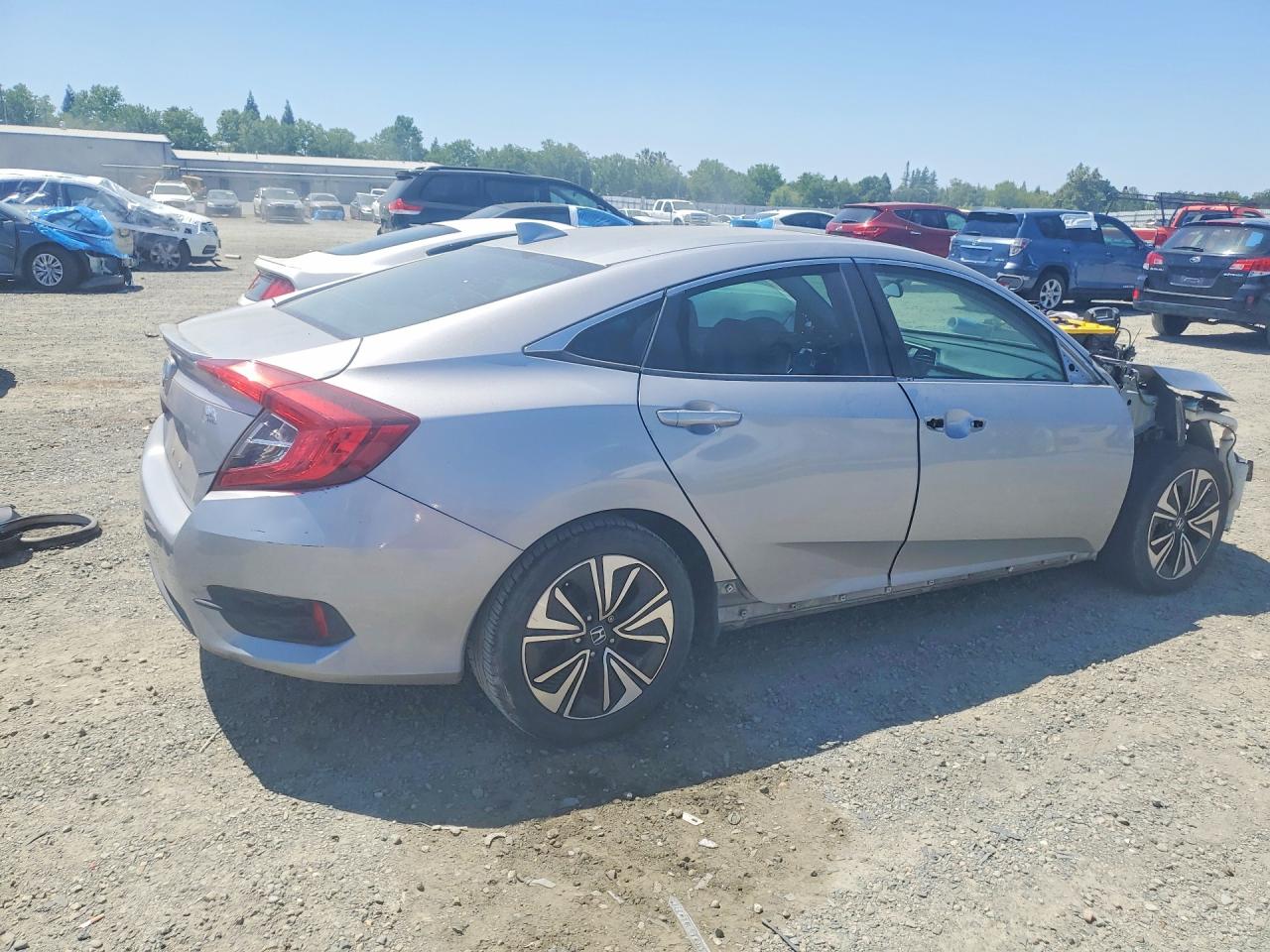 2017 Honda Civic Ex Серый vin: 2HGFC1F30HH630991