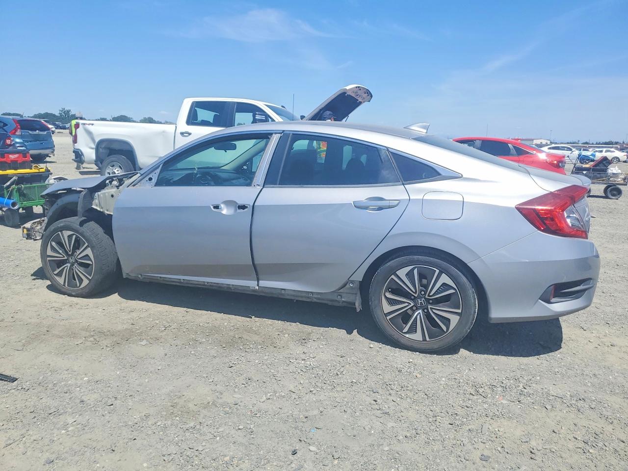 2017 Honda Civic Ex Серый vin: 2HGFC1F30HH630991