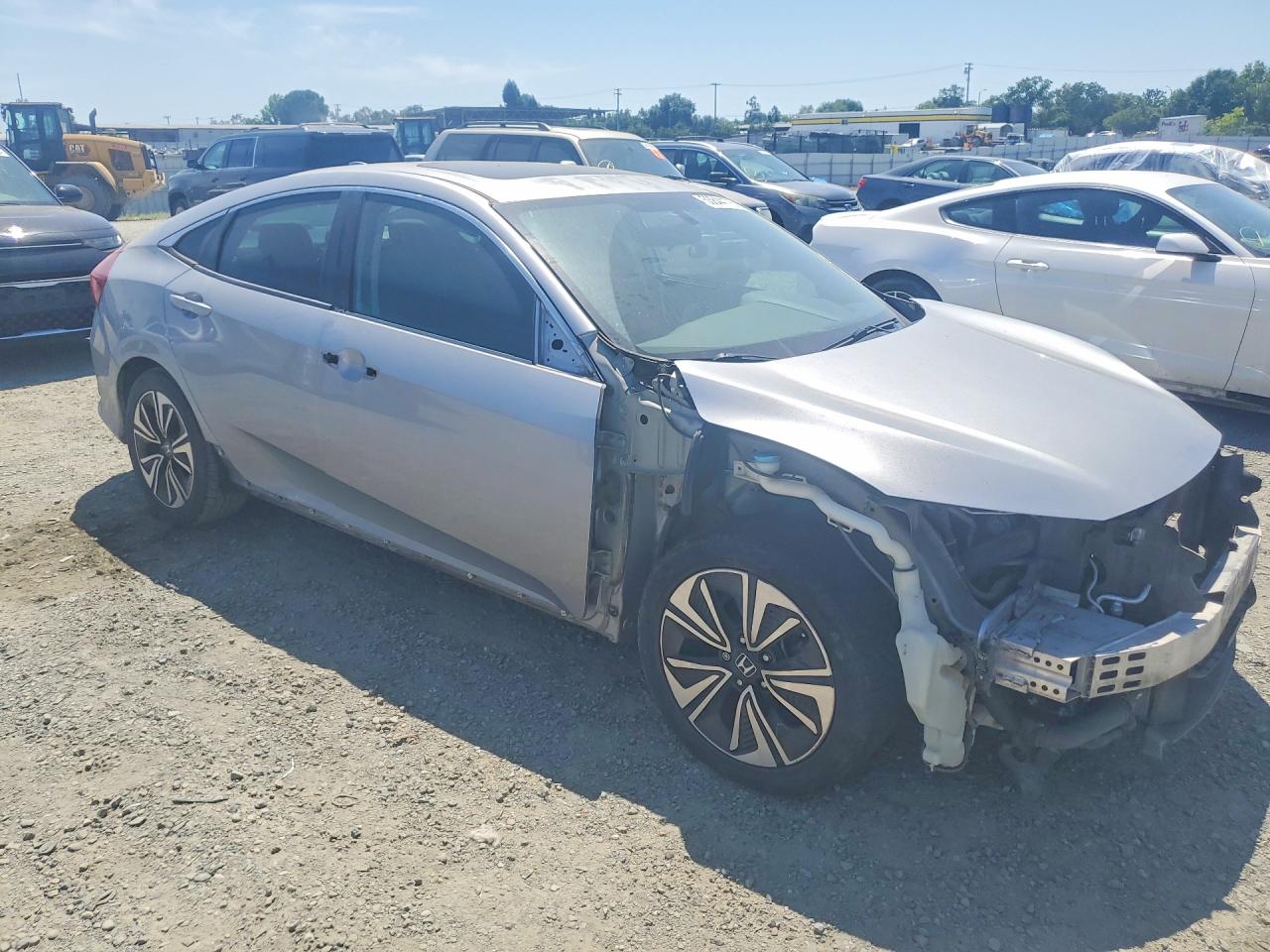 2017 Honda Civic Ex Серый vin: 2HGFC1F30HH630991