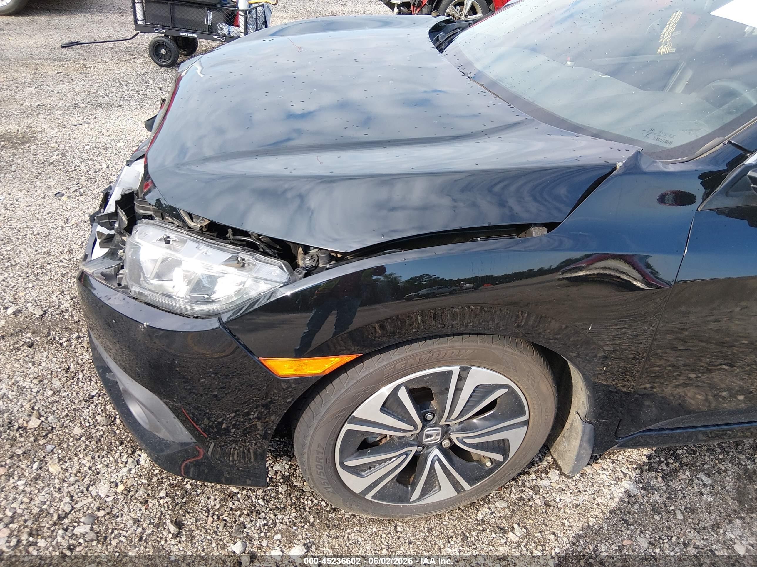 2018 Honda Civic Ex-t Black vin: 2HGFC1F33JH640243