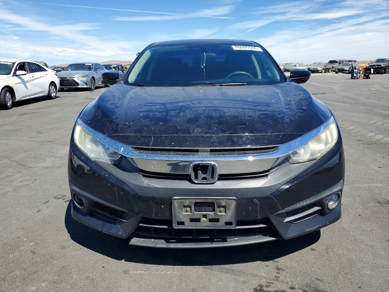 2017 Honda Civic Ex Черный vin: 2HGFC1F34HH647776