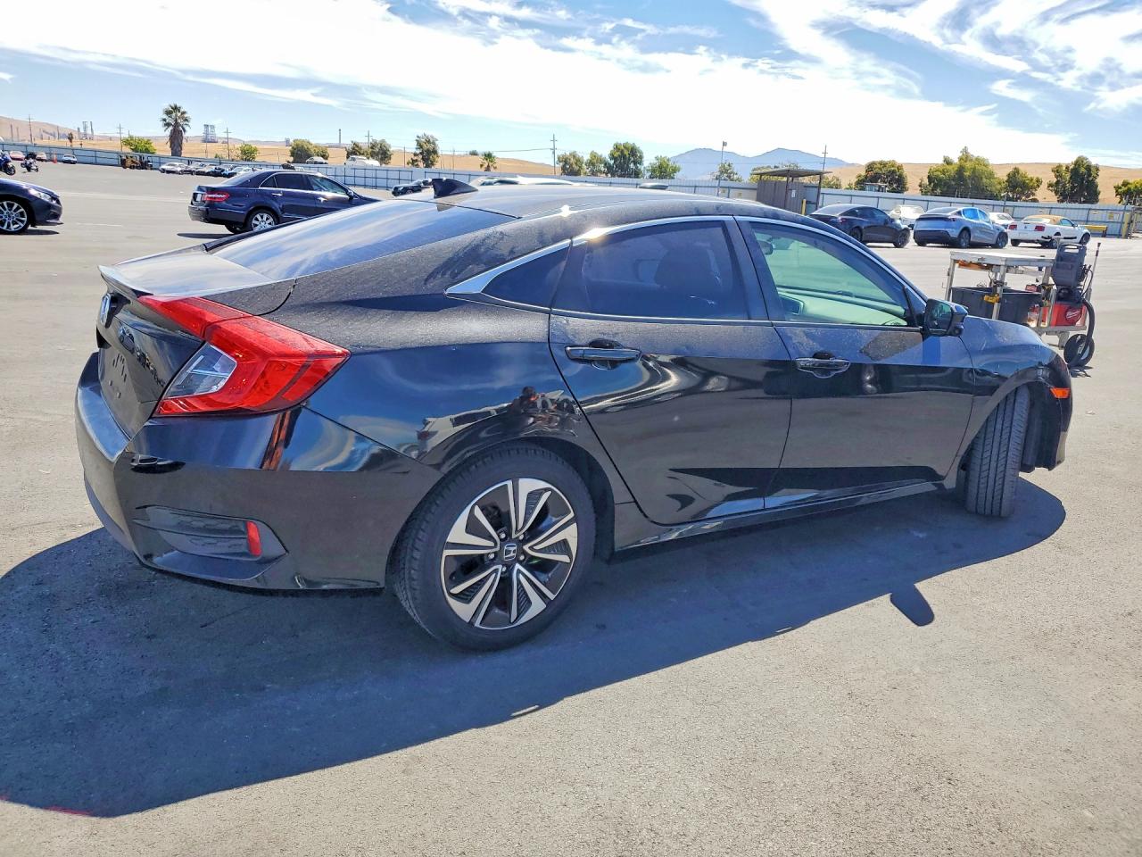 2017 Honda Civic Ex Черный vin: 2HGFC1F34HH647776