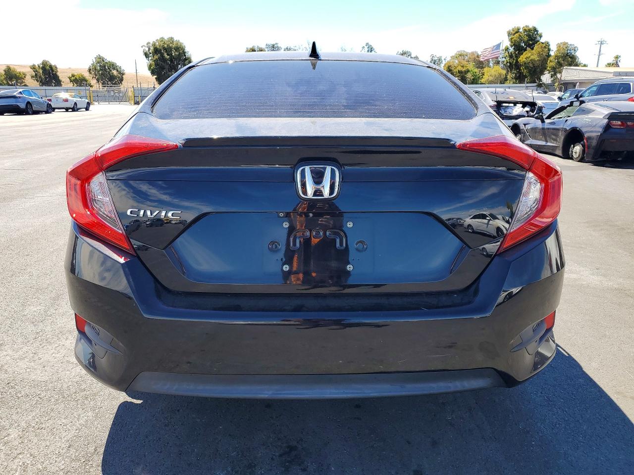 2017 Honda Civic Ex Черный vin: 2HGFC1F34HH647776