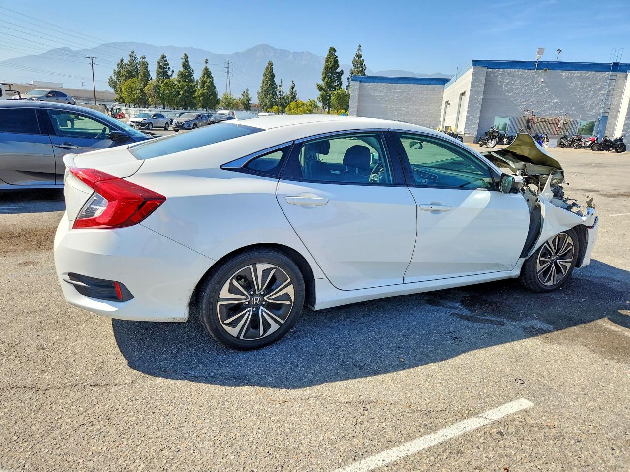 2016 Honda Civic Ex White vin: 2HGFC1F36GH636762