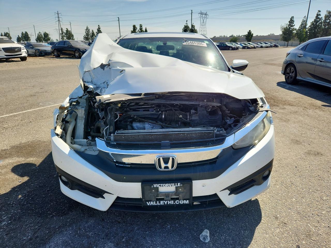 2016 Honda Civic Ex White vin: 2HGFC1F36GH636762