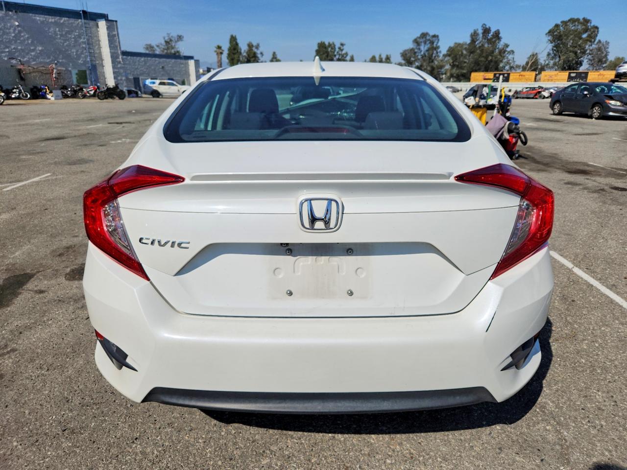 2016 Honda Civic Ex White vin: 2HGFC1F36GH636762