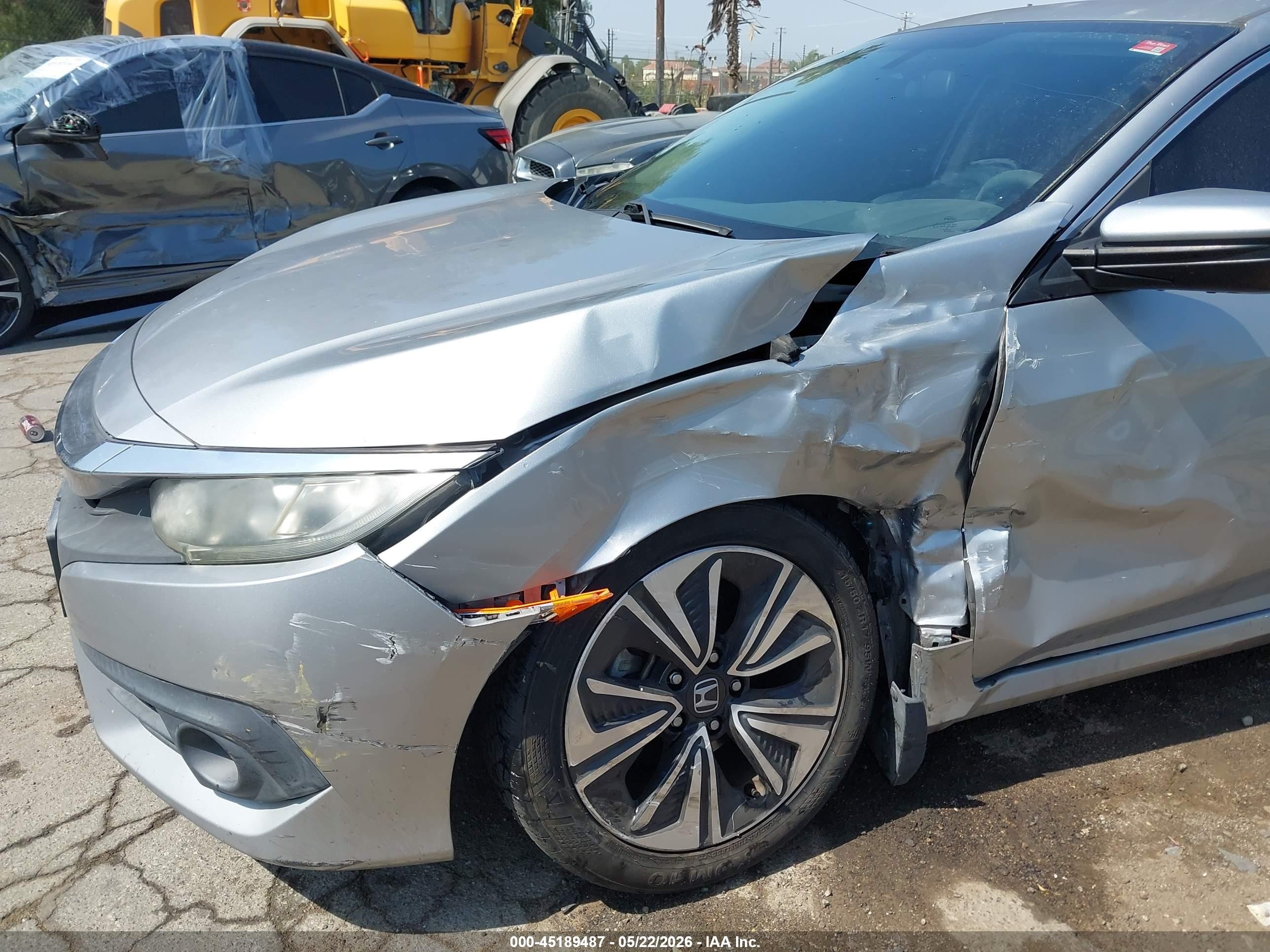2016 Honda Civic Ex-t Silver vin: 2HGFC1F36GH637118