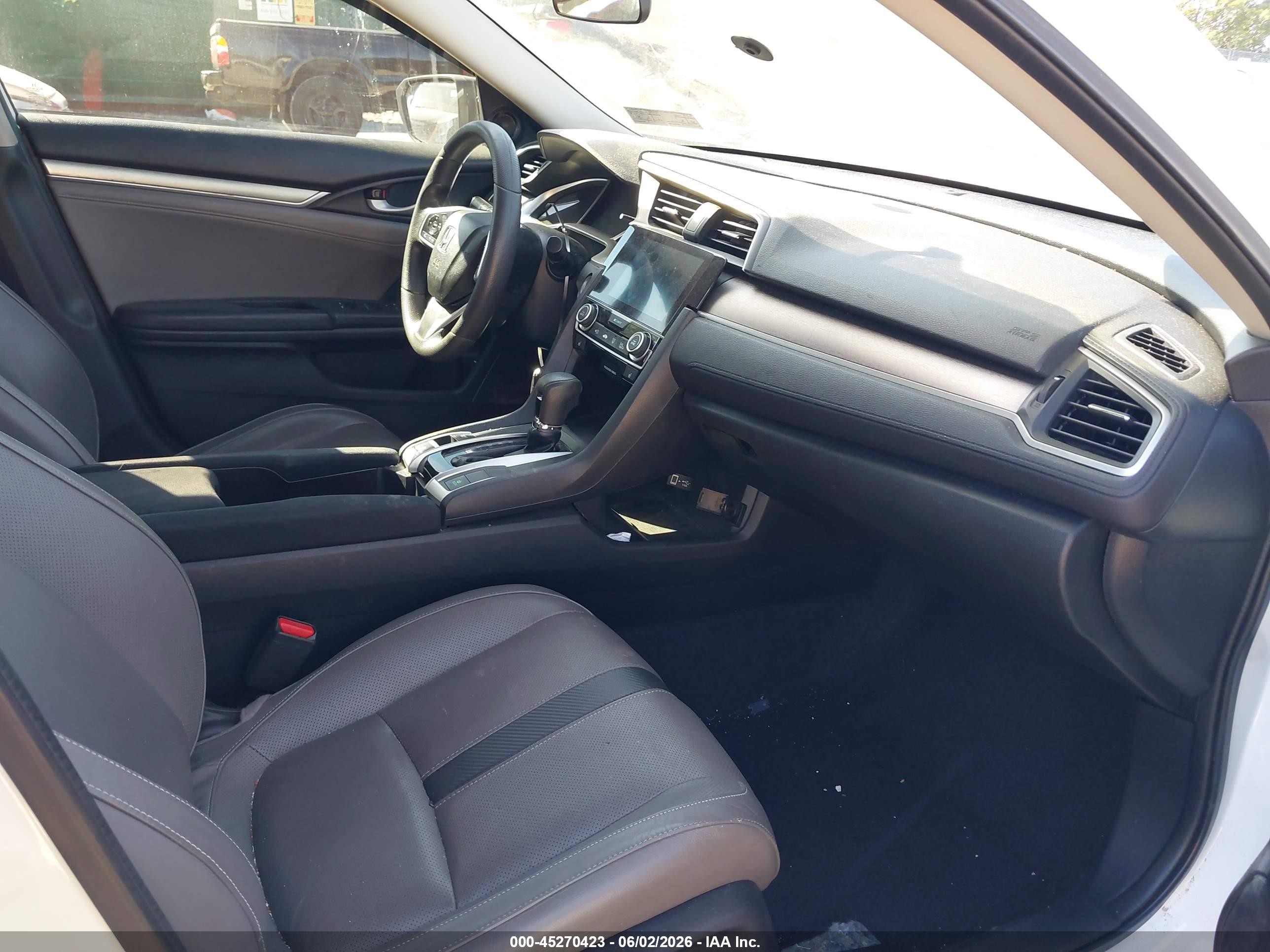 2017 Honda Civic Ex-t White vin: 2HGFC1F37HH644726