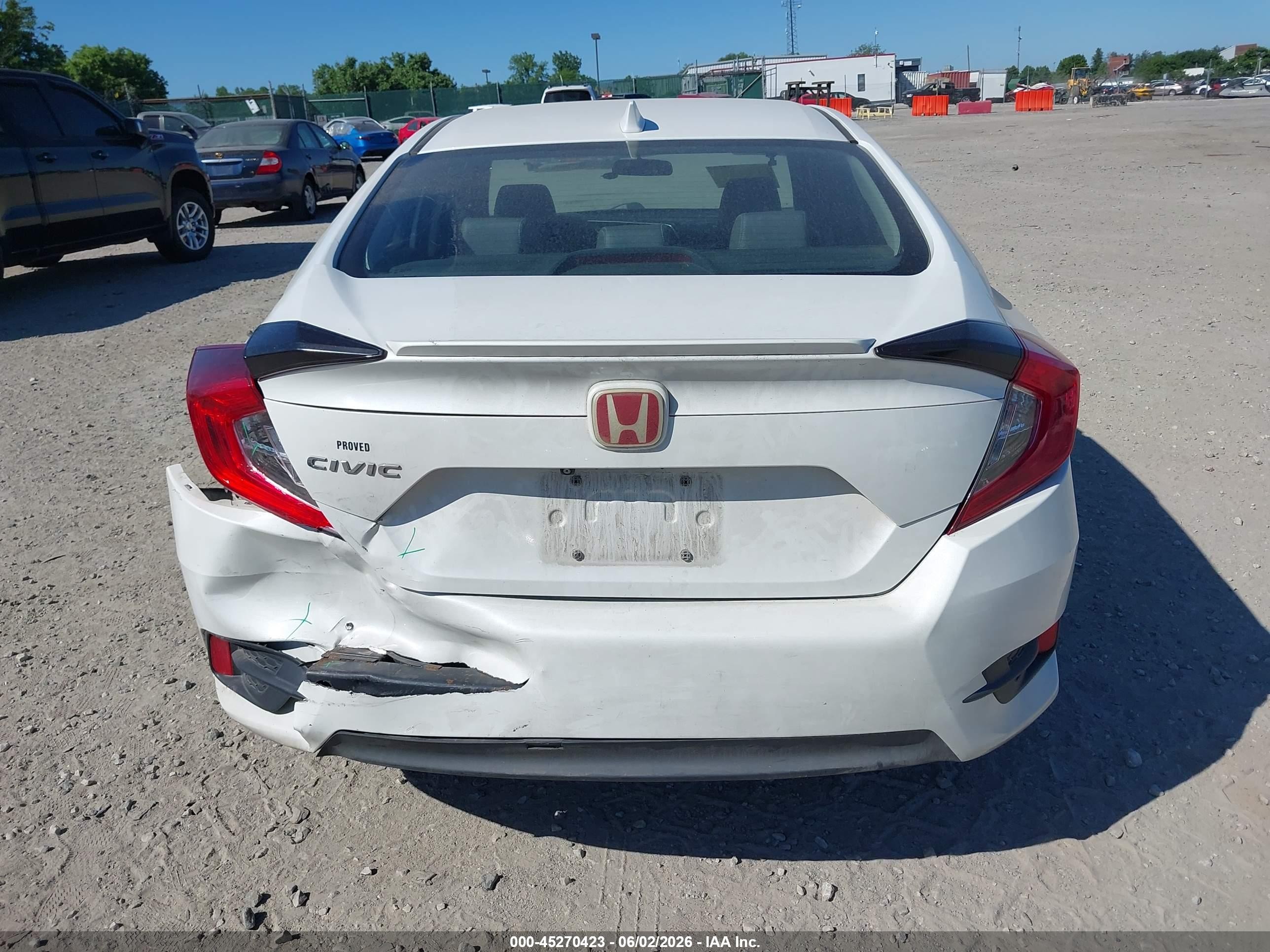 2017 Honda Civic Ex-t White vin: 2HGFC1F37HH644726
