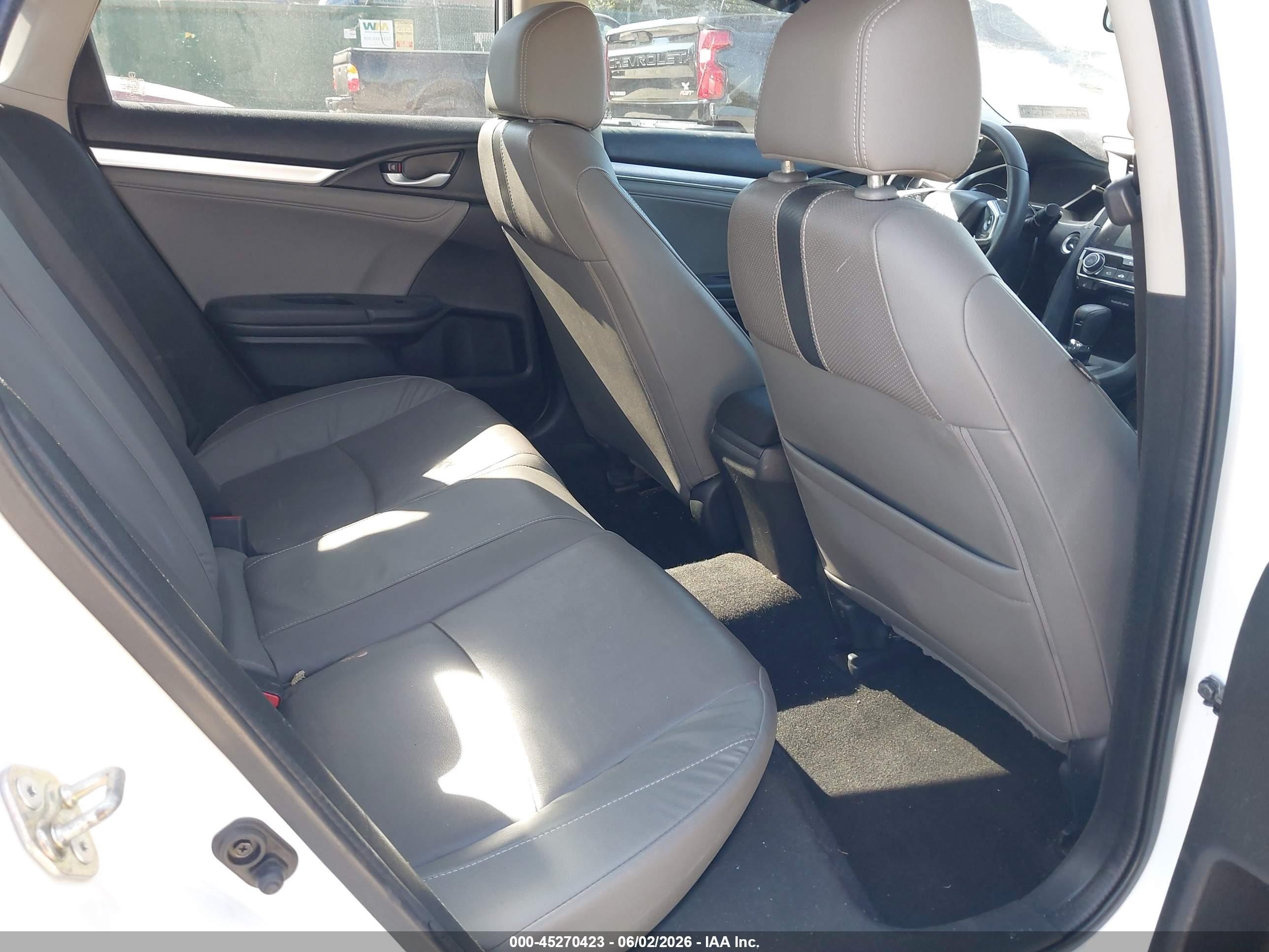 2017 Honda Civic Ex-t White vin: 2HGFC1F37HH644726