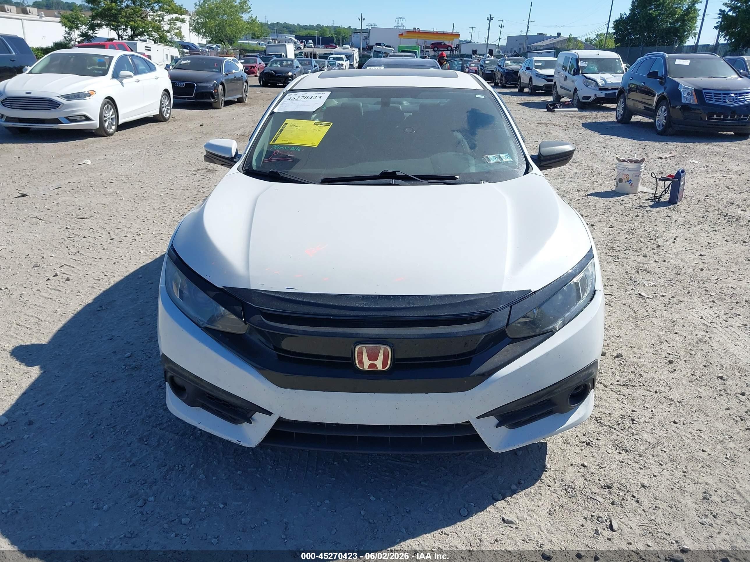 2017 Honda Civic Ex-t White vin: 2HGFC1F37HH644726