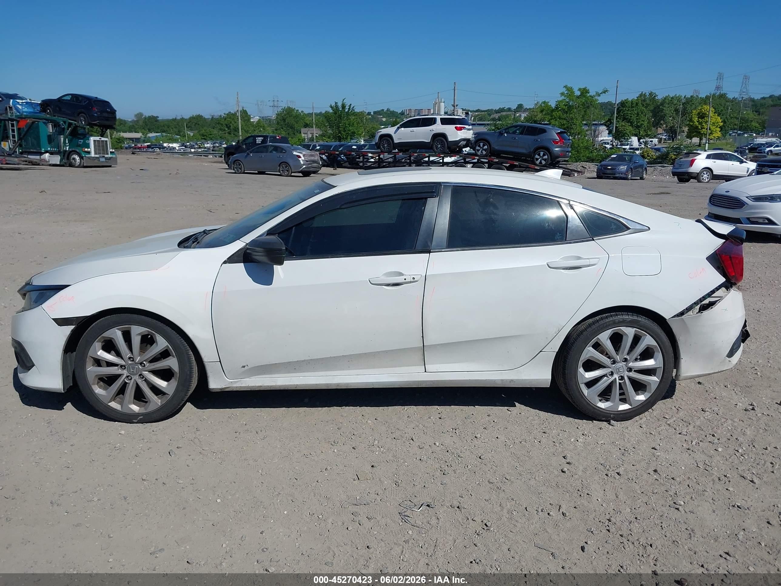 2017 Honda Civic Ex-t White vin: 2HGFC1F37HH644726