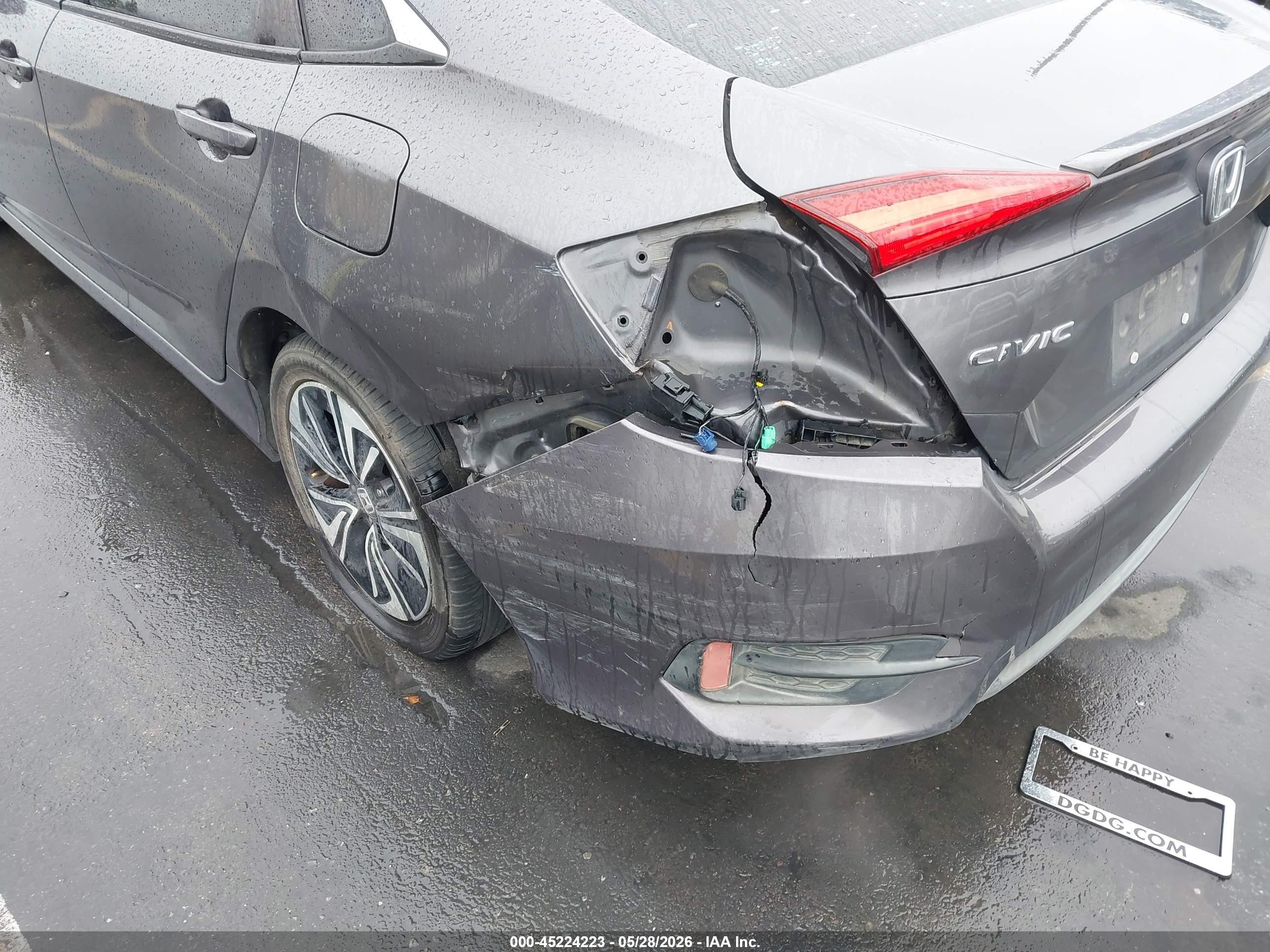2017 Honda Civic Ex-t Gray vin: 2HGFC1F41HH659229