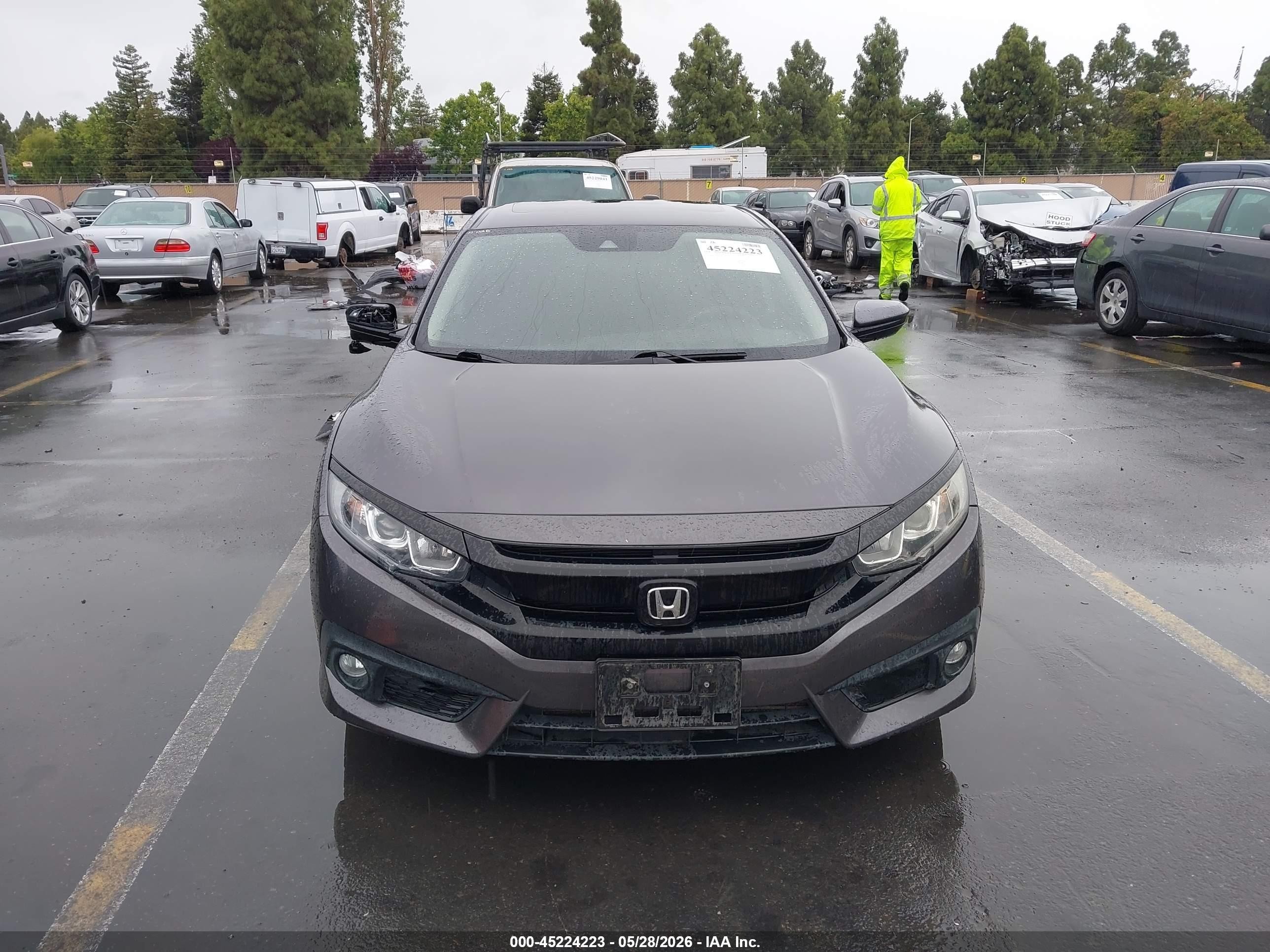 2017 Honda Civic Ex-t Gray vin: 2HGFC1F41HH659229