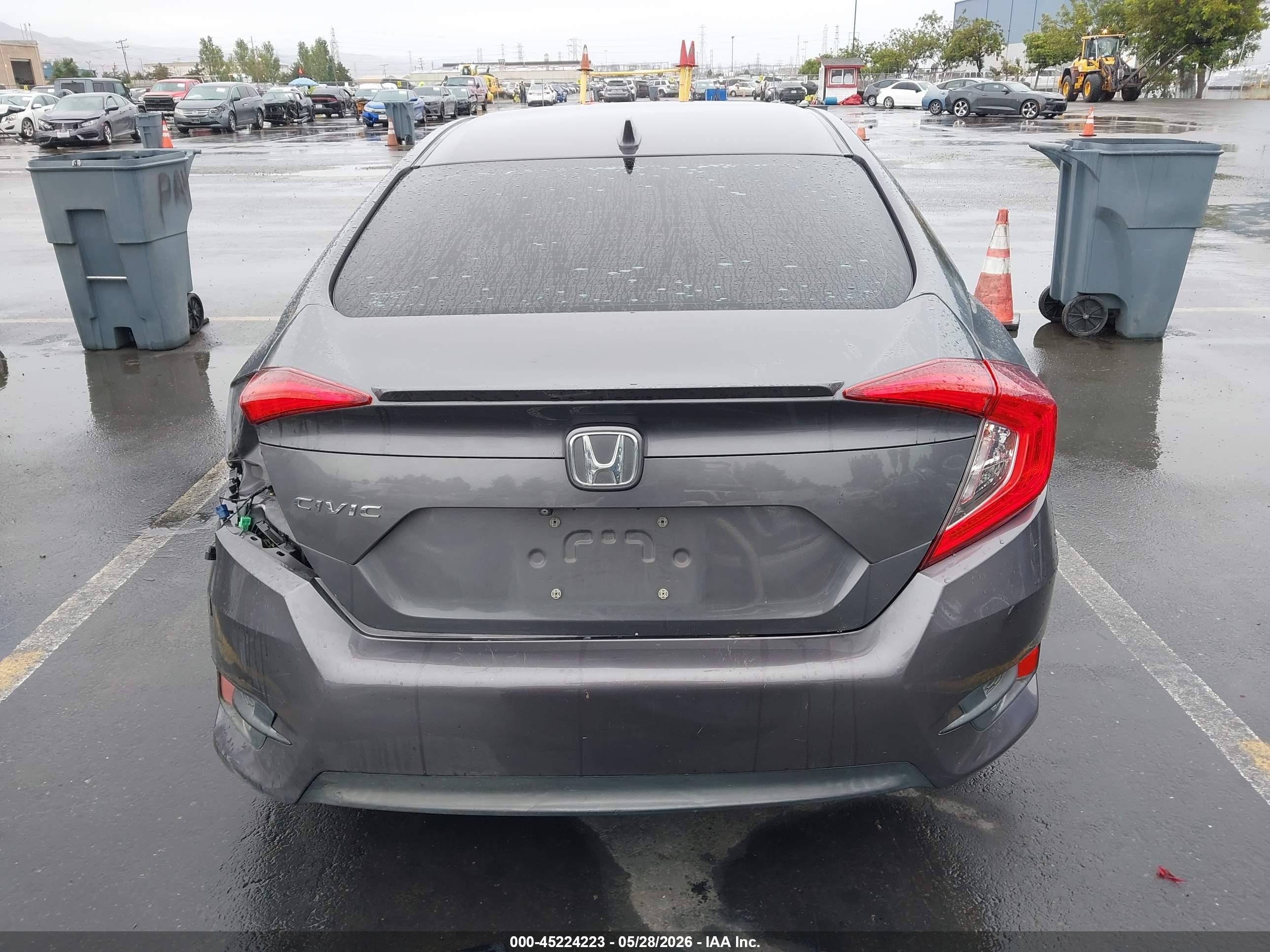 2017 Honda Civic Ex-t Gray vin: 2HGFC1F41HH659229