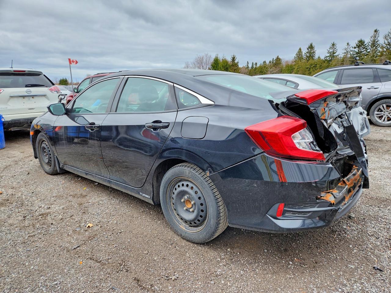 2016 Honda Civic Ex Черный vin: 2HGFC1F47GH113405
