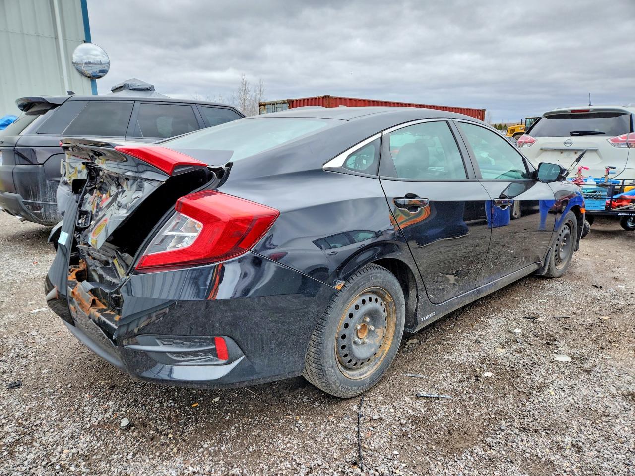2016 Honda Civic Ex Черный vin: 2HGFC1F47GH113405
