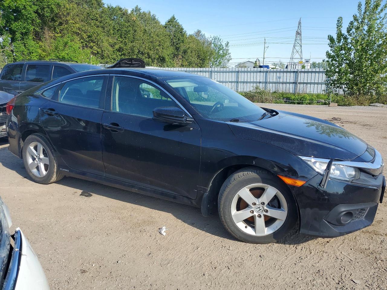 2016 Honda Civic Ex Black vin: 2HGFC1F4XGH103080
